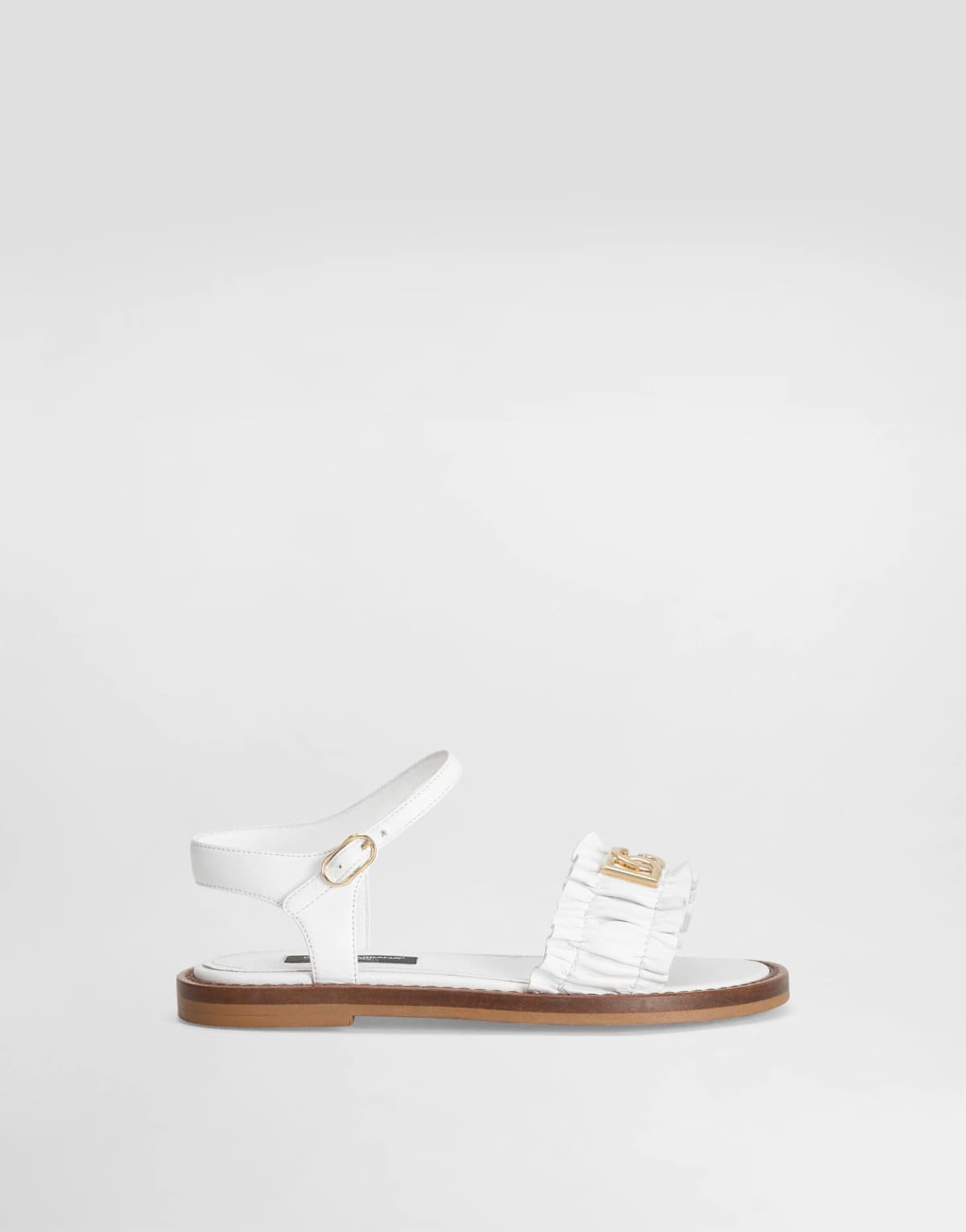 Sandały Dolce & Gabbana Kids ze skóry nappa
