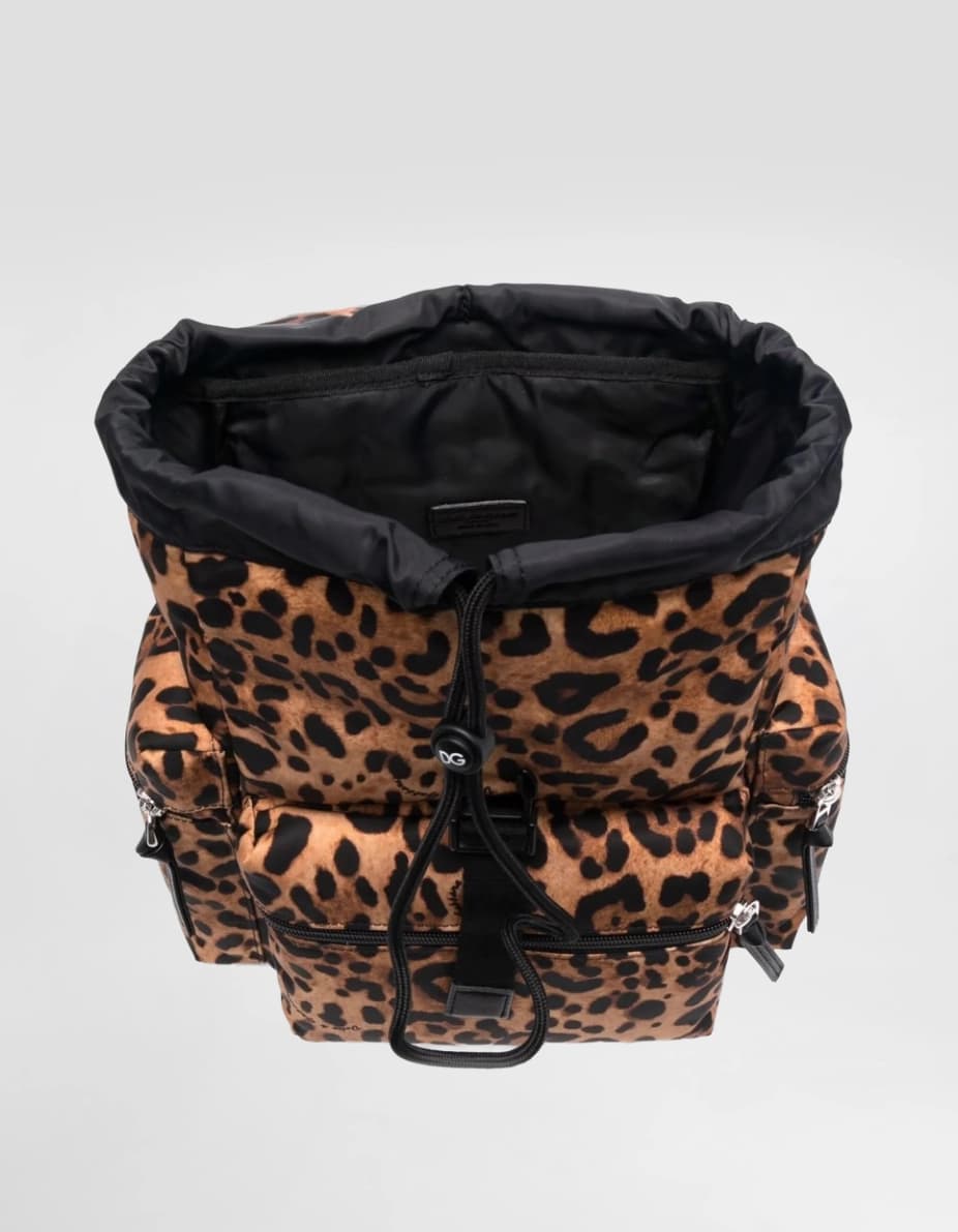 Dolce & Gabbana Kids Nylon Leopard - print backpack - 2