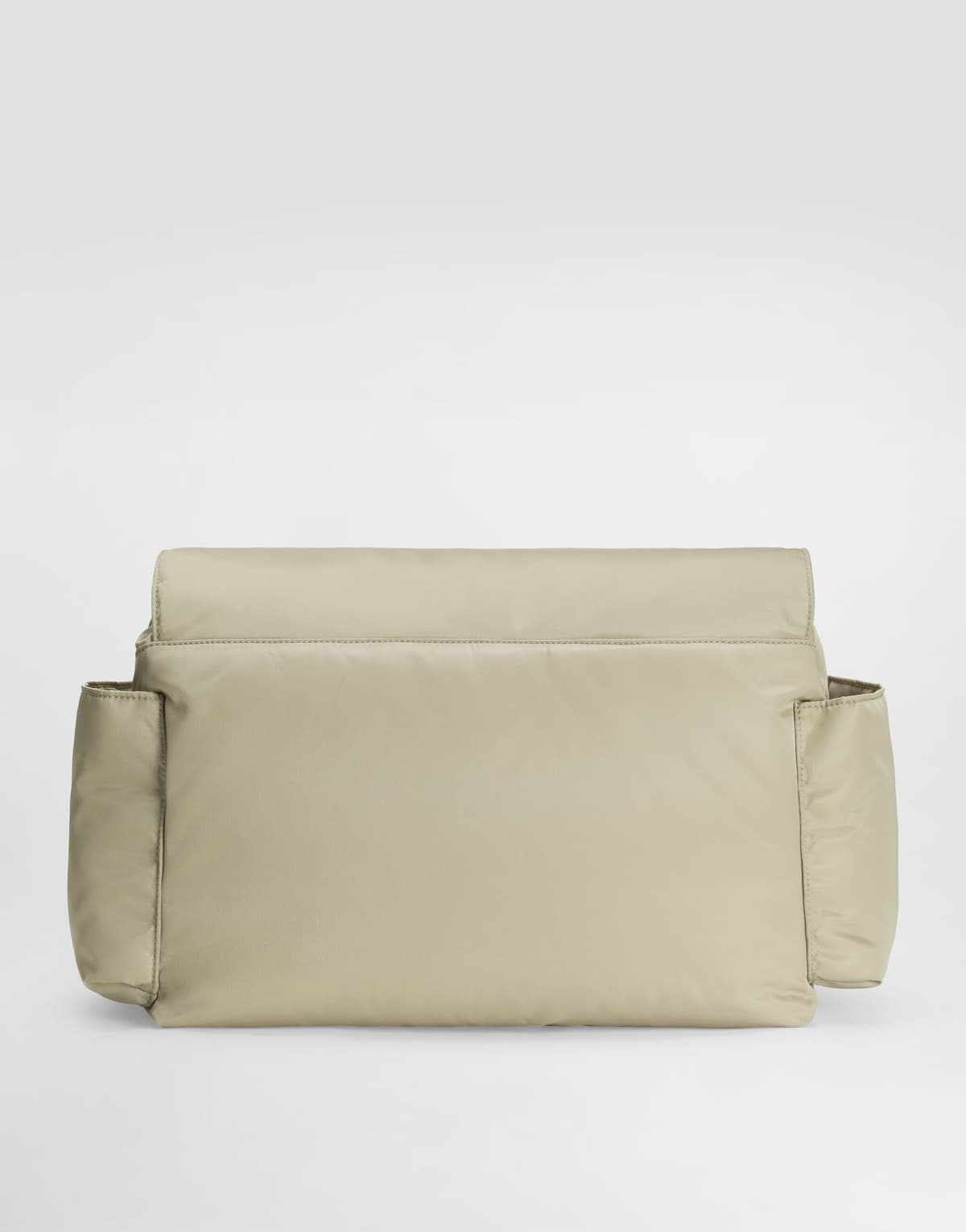 Dolce & Gabbana Kids Nylon Changing Mat Bag with Rubberized Dolce&Gabbana Logo Beige - 5