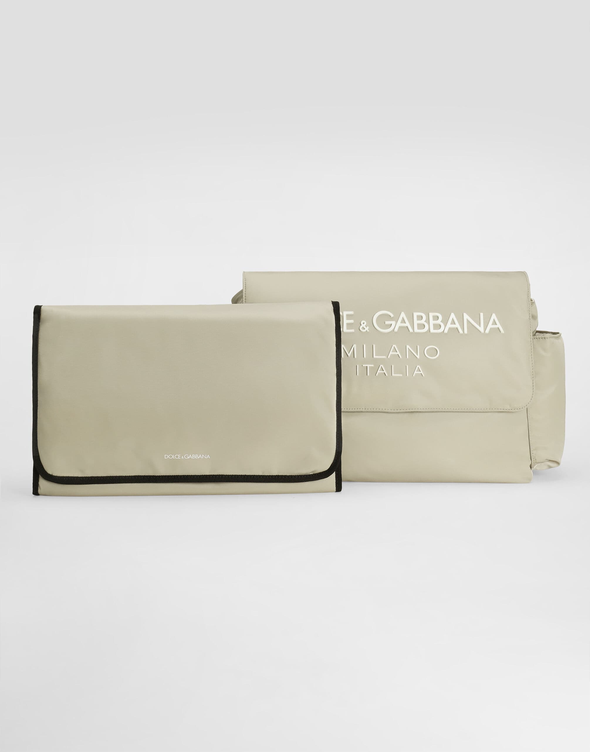 Dolce & Gabbana Kids Нейлонова сумка з килимком для пеленання та гумованим логотипом Dolce&Gabbana - 7