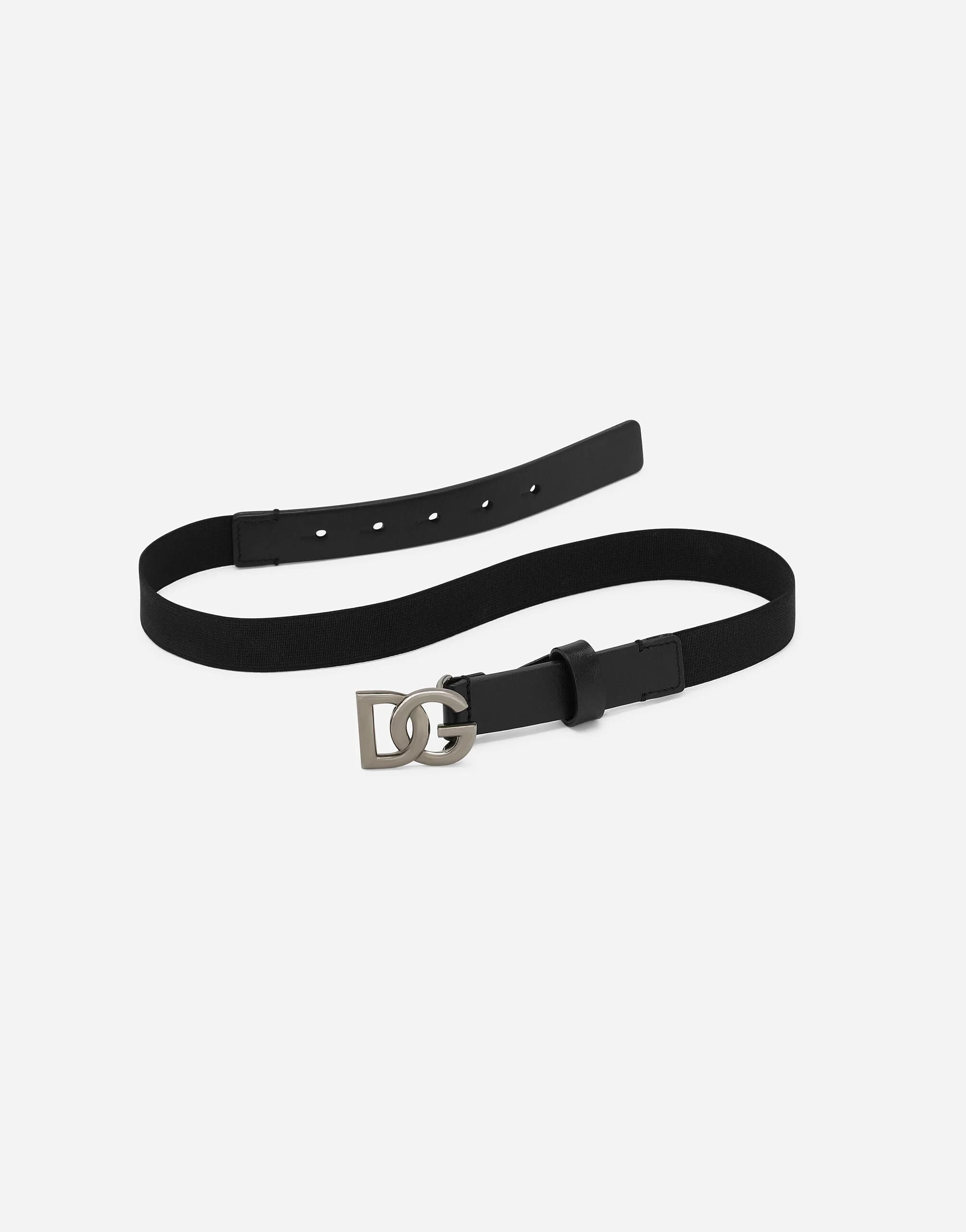 Dolce & Gabbana Kids Dziecięcy pasek z klamrą z skrzyżowanym logo DG - 3