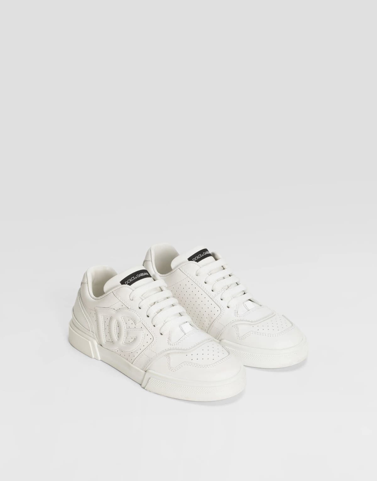 Dolce & Gabbana Kids Boys New Roma Calfskin Nappa Sneakers - 3
