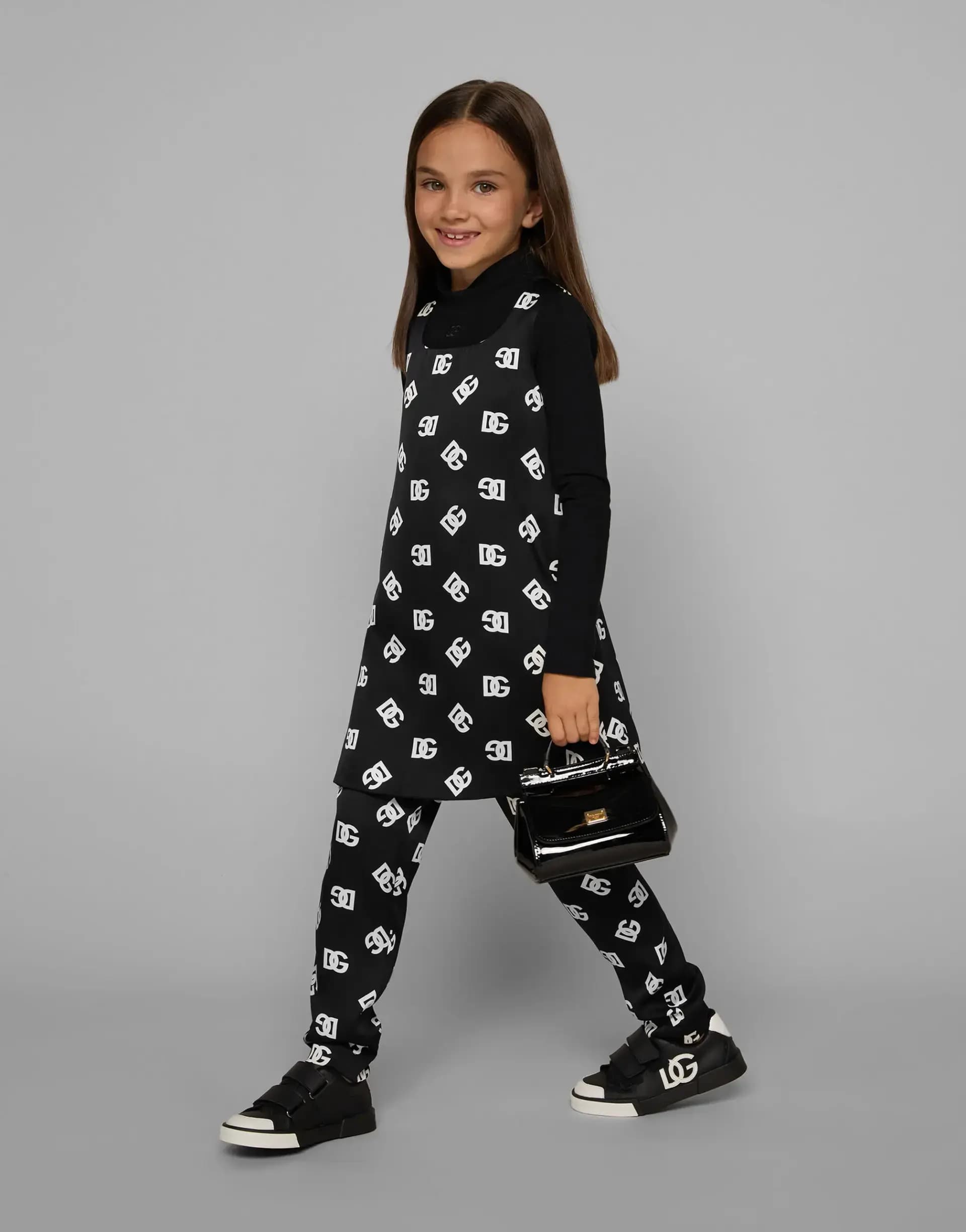 Dolce & Gabbana Kids дитяча міні-сумка Sicily з лакованої шкіри в чорному кольорі - 7