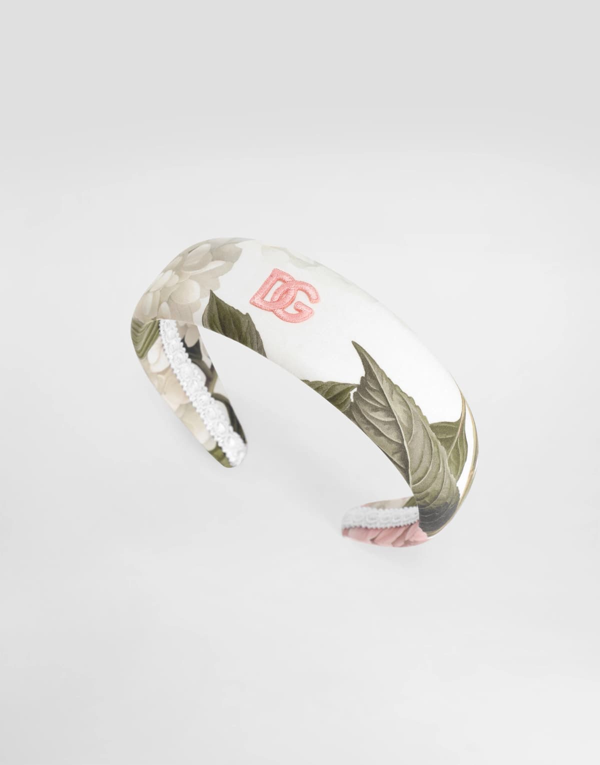 Dolce & Gabbana Kids Hydrangea-Print Poplin Headband - 4