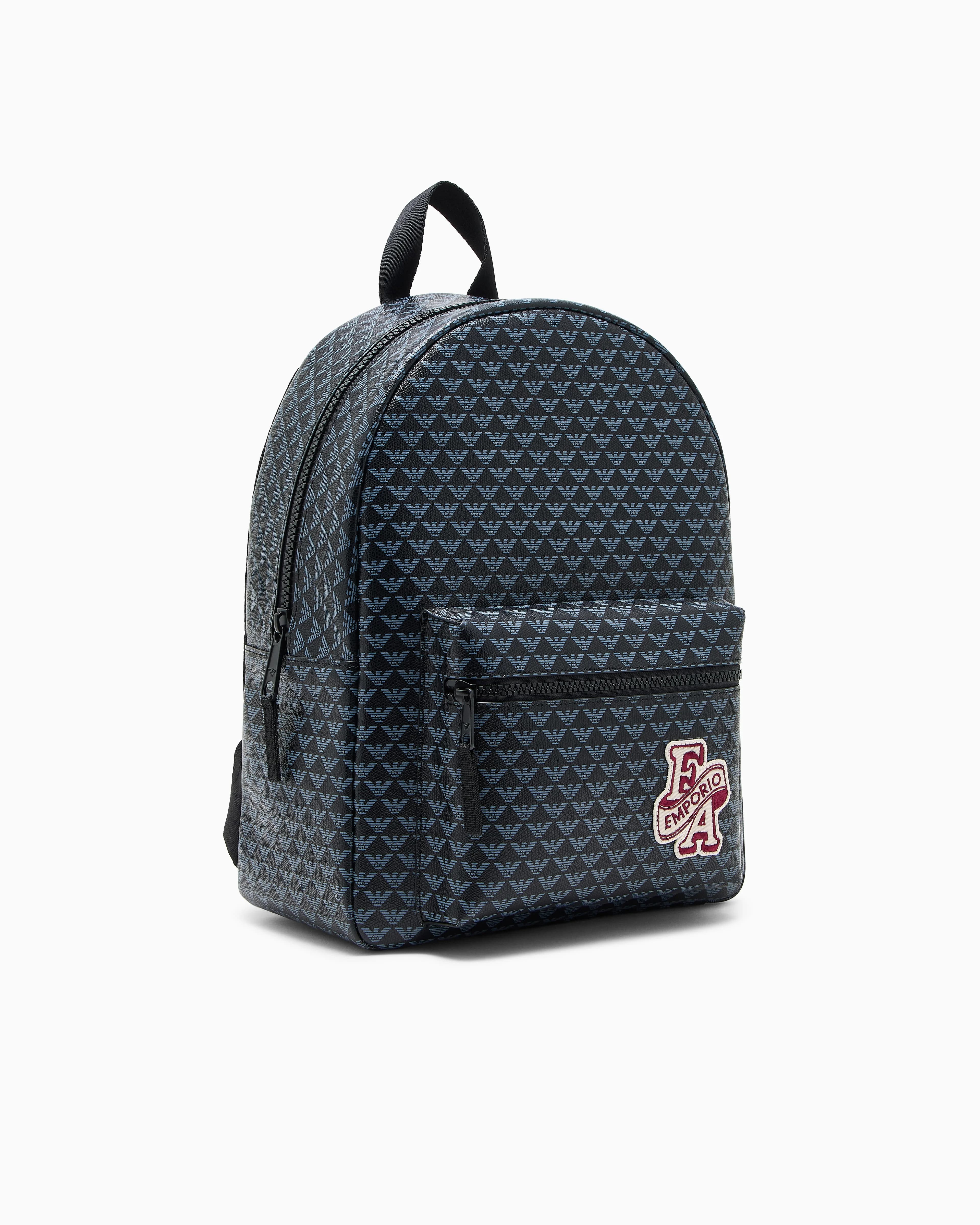Emporio Armani Kids Backpack with Plaid Pattern - 2