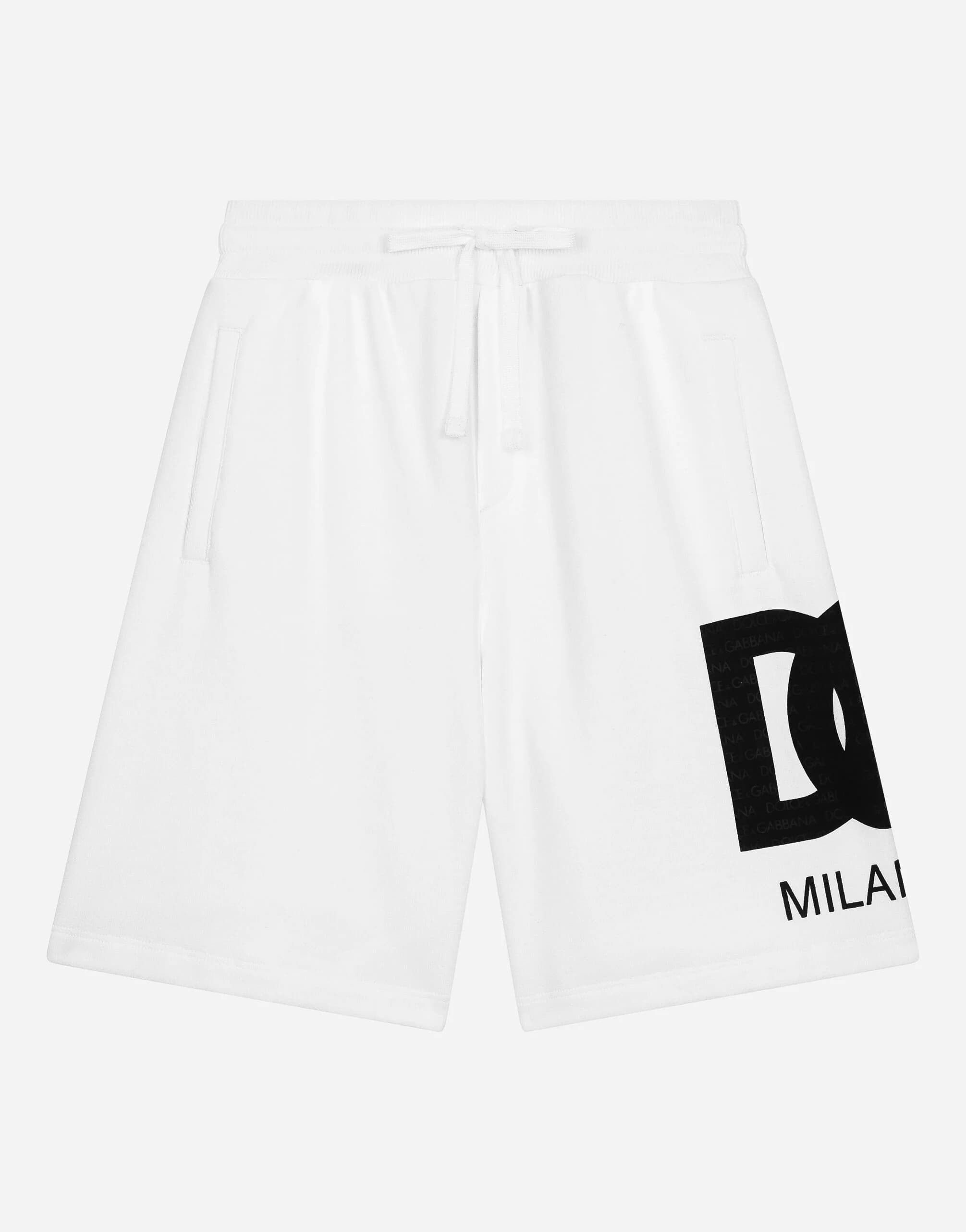 Dolce & Gabbana Kids Dziecięce szorty dresowe z nadrukiem logo DG - 1