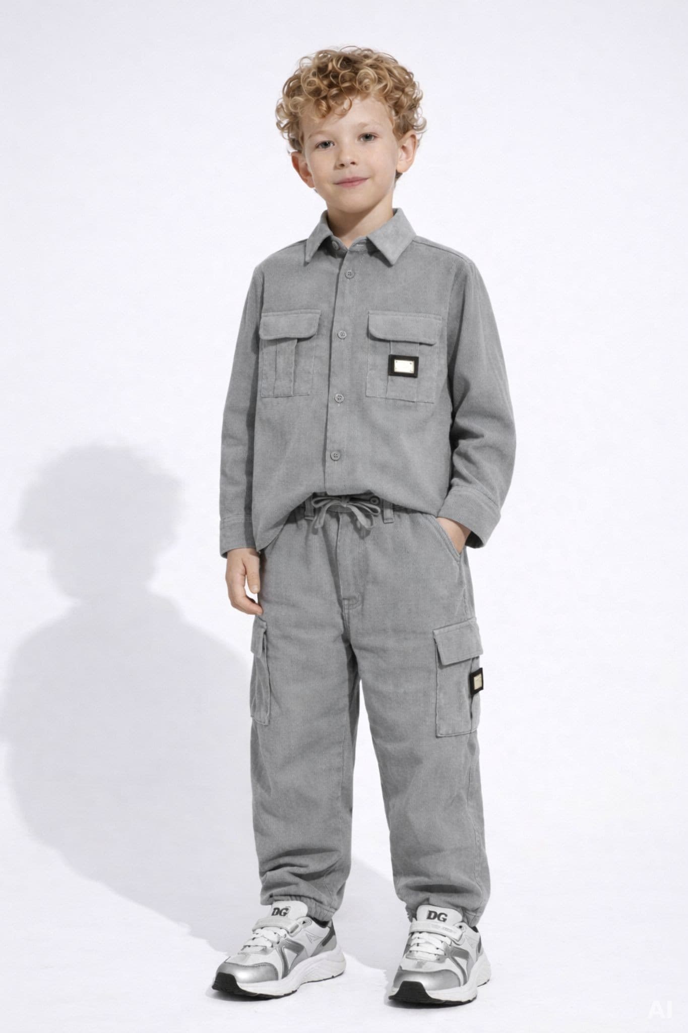 Вельветова сорочка Dolce & Gabbana Kids - 7