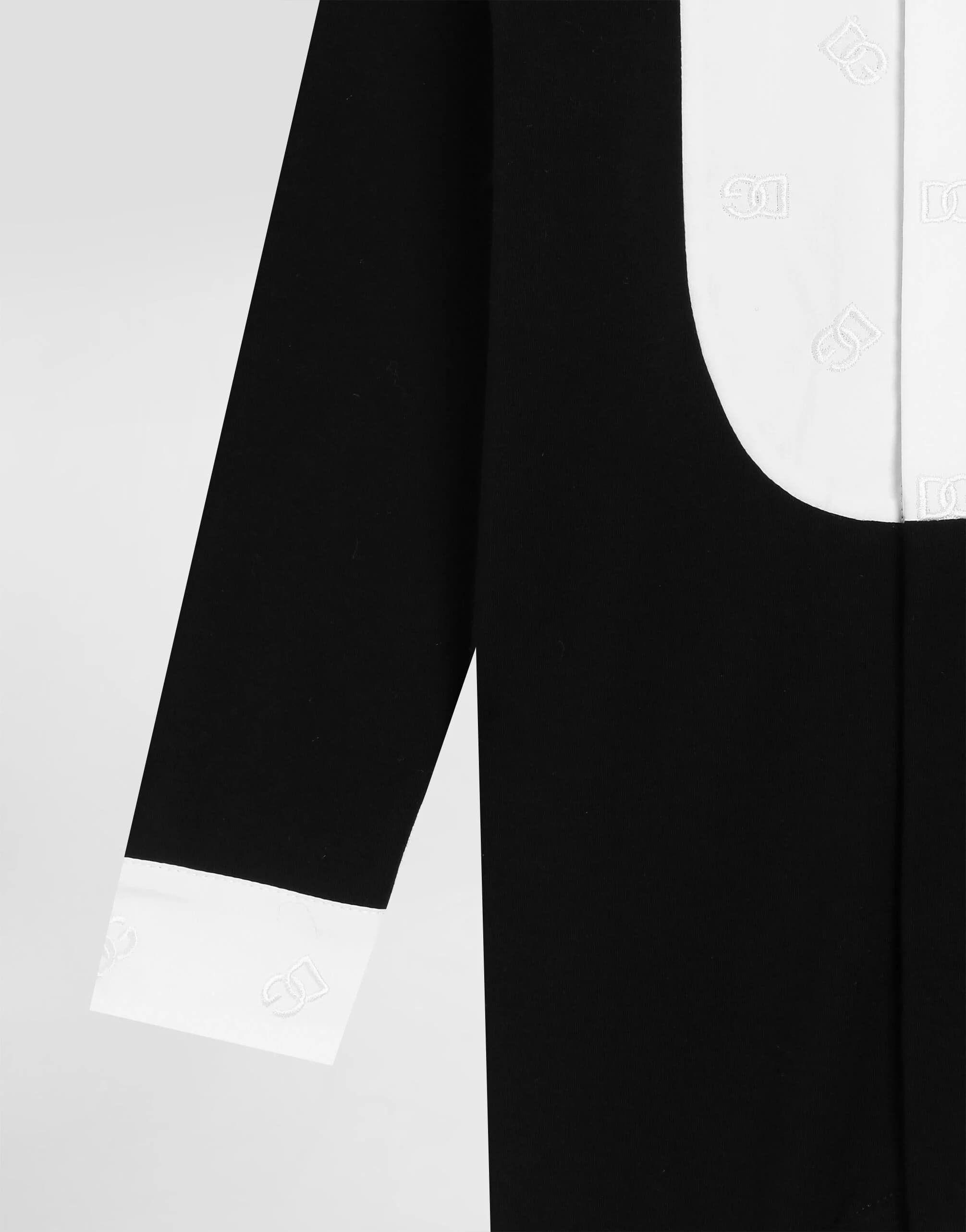 Dolce & Gabbana Kids Body interlock dla niemowląt z haftowaną muszką - 4