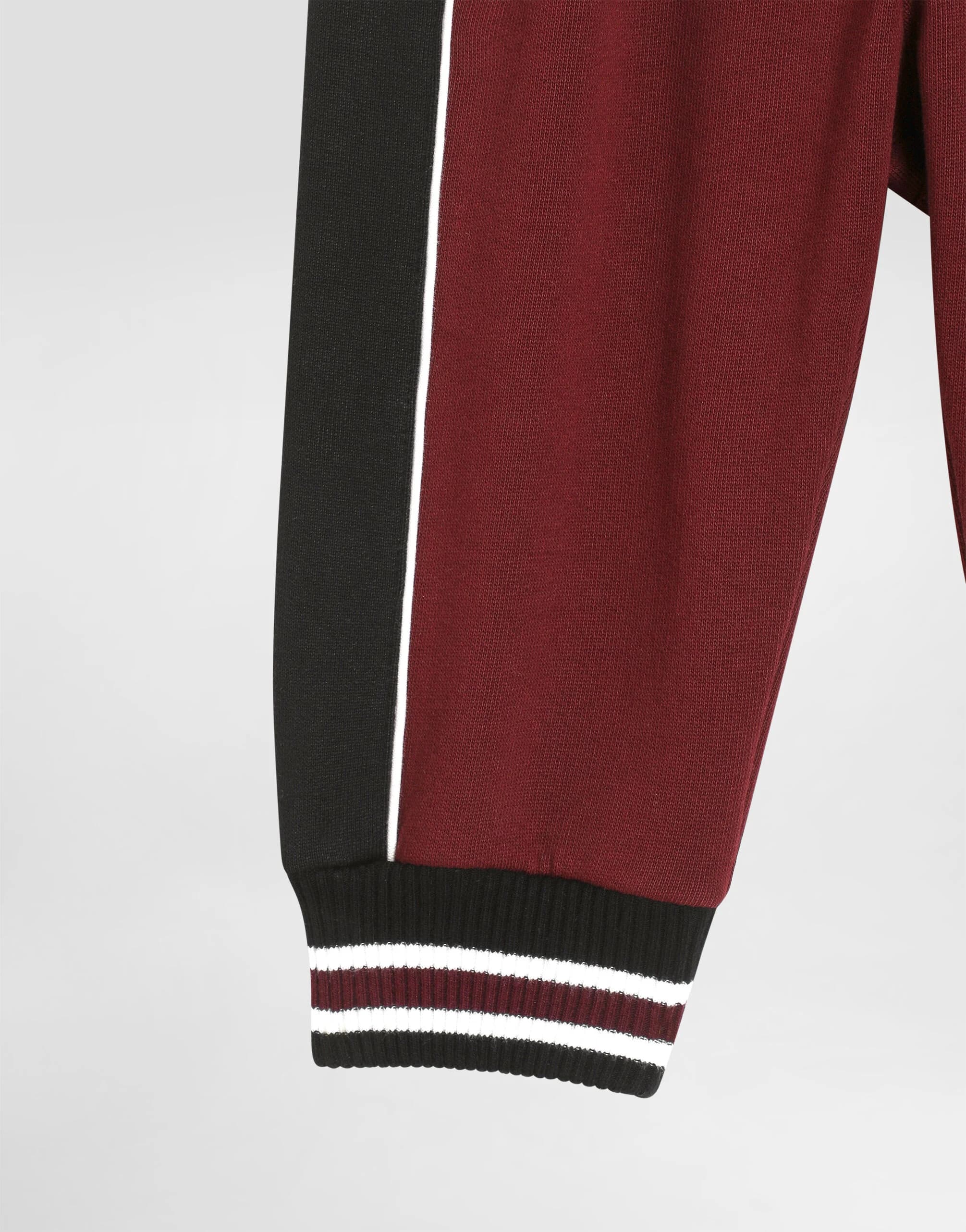 Bawełniane spodnie Dolce & Gabbana Kids z haftowanymi detalami - 4