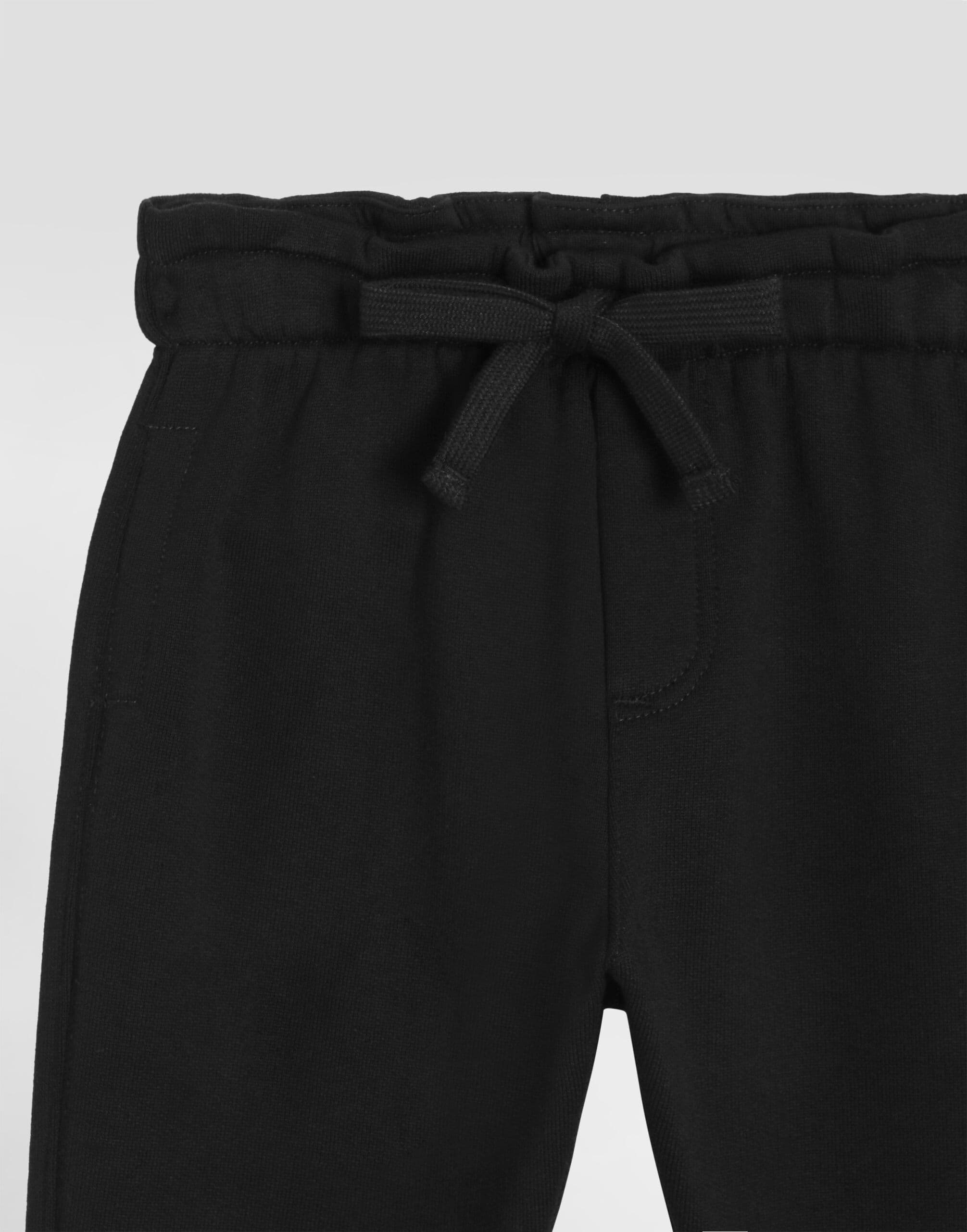 Bawełniane spodnie dresowe Dolce & Gabbana Kids z logo DG - 3
