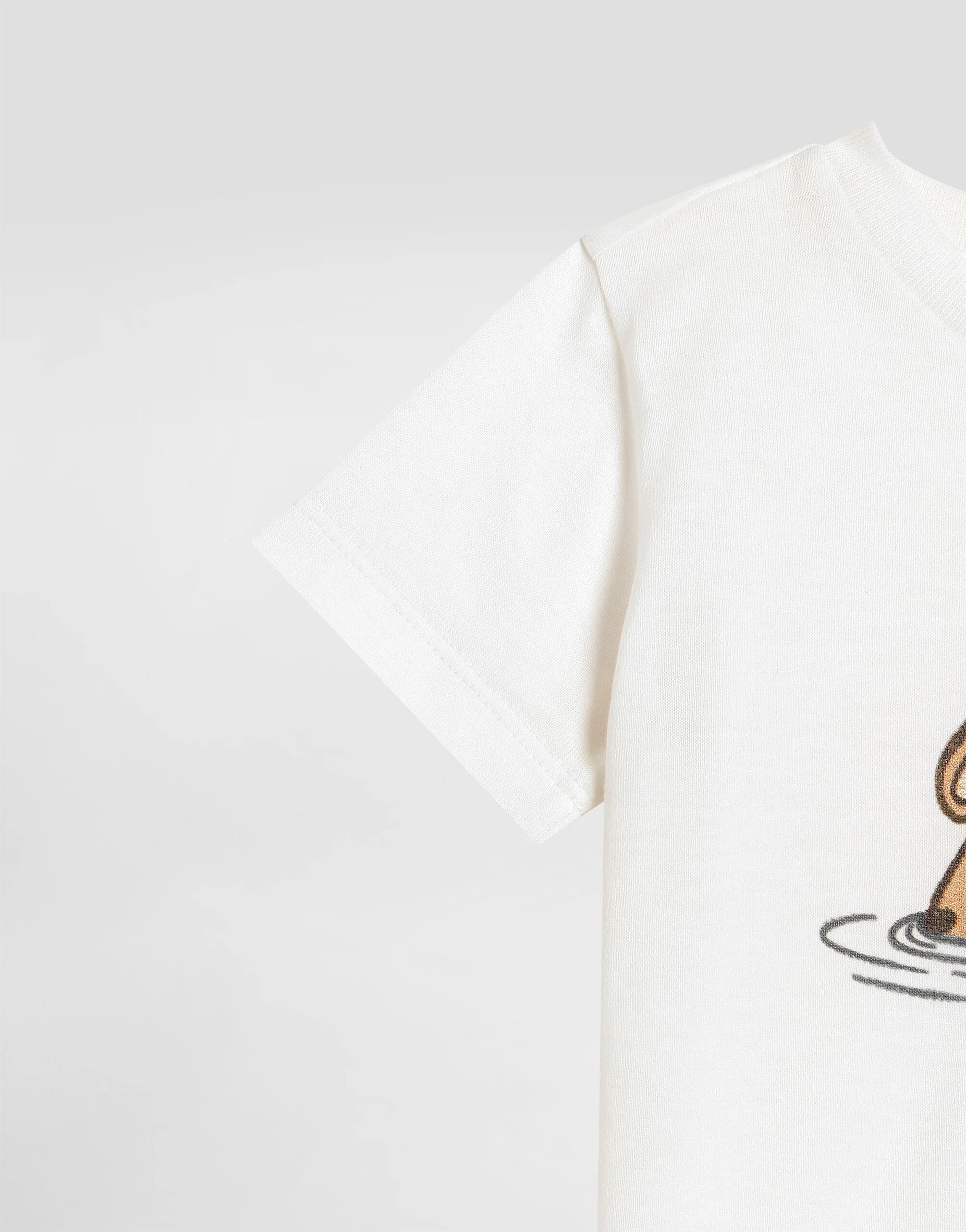 Бавовняна футболка Dolce & Gabbana Kids з леопардовим принтом та нашивкою DG - 4