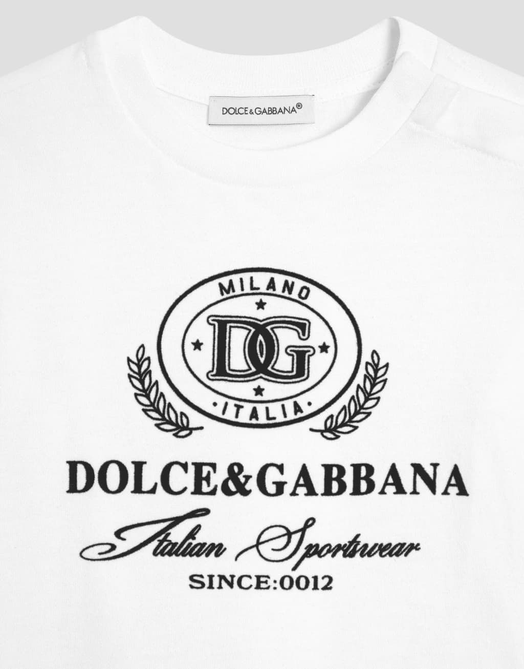 Dolce & Gabbana Kids Бавовняна футболка з коротким рукавом та принтом - 4