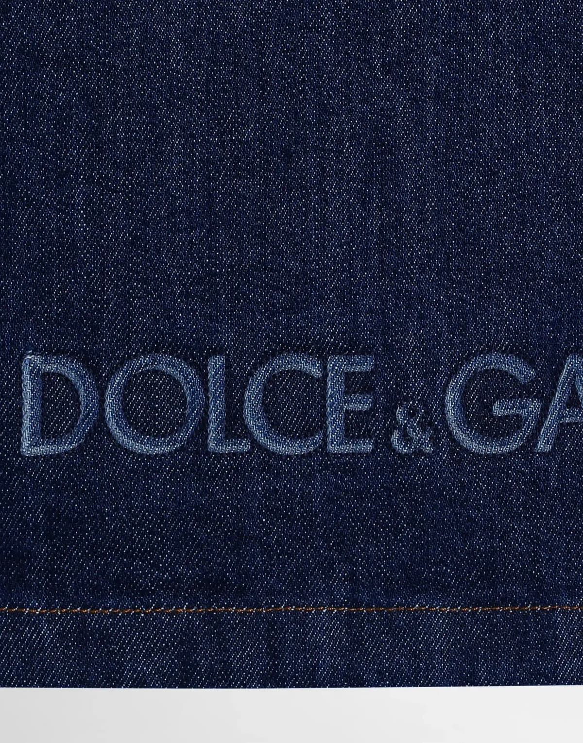Dolce & Gabbana Kids Дитяча джинсова куртка з рельєфним логотипом - 3