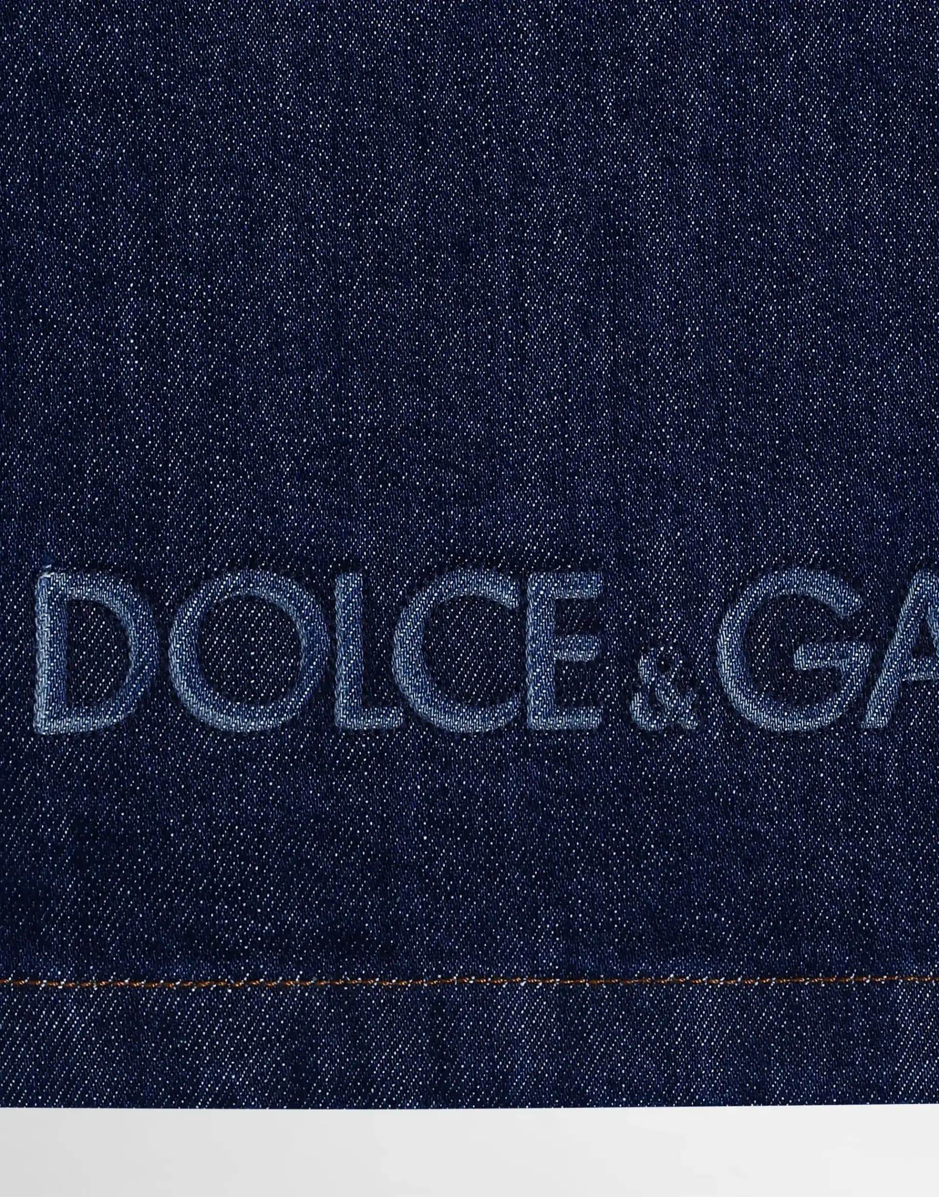 Dolce & Gabbana Kids Дитяча джинсова куртка з рельєфним логотипом - 3