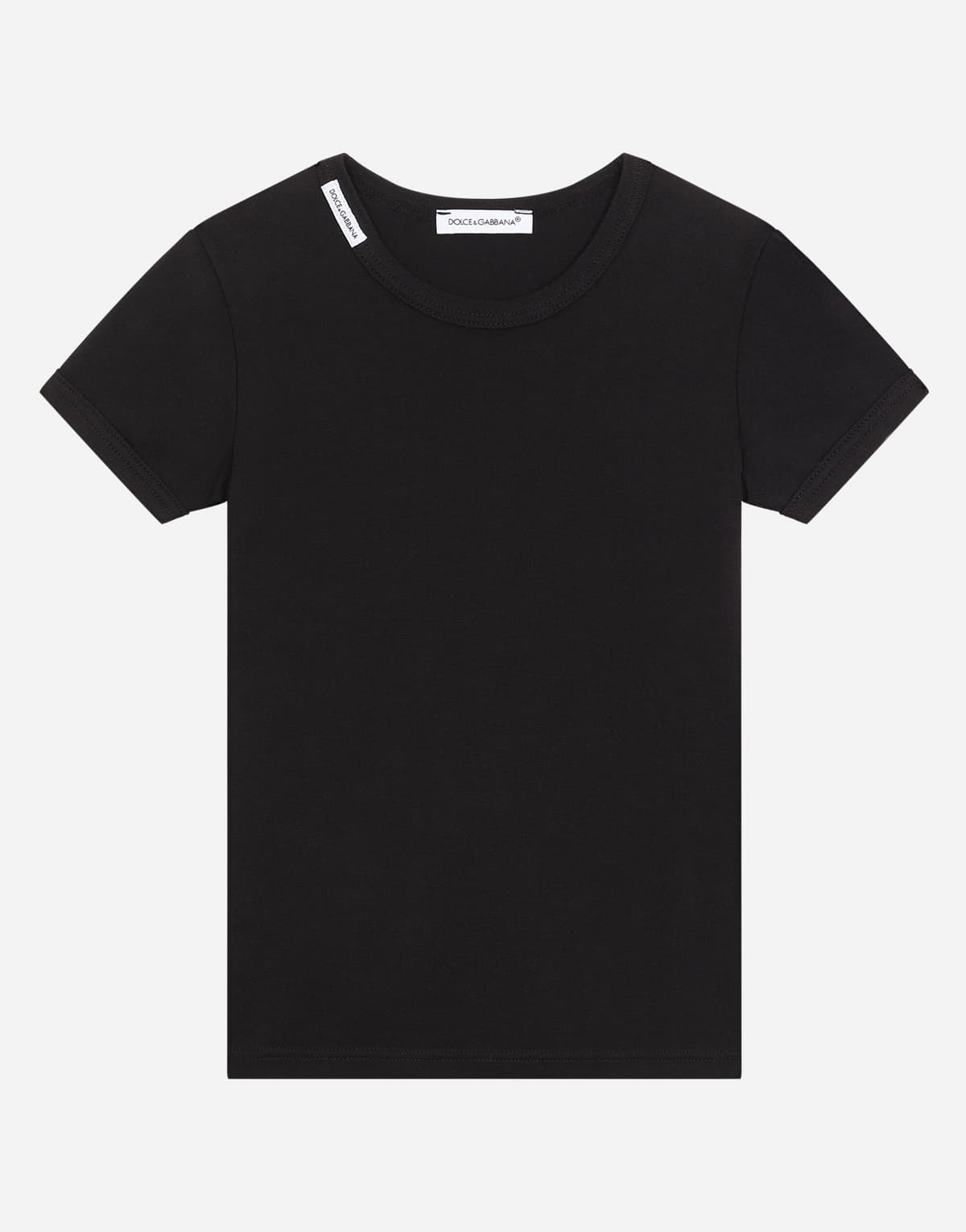 Dolce & Gabbana Kids Дитячий набір з 2 футболок з логотипом на комірі - 3