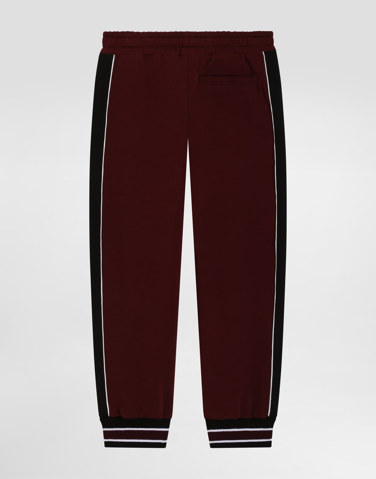 Bawełniane spodnie dresowe Dolce & Gabbana Kids z dzianinowymi ściągaczami przy mankietach - 2