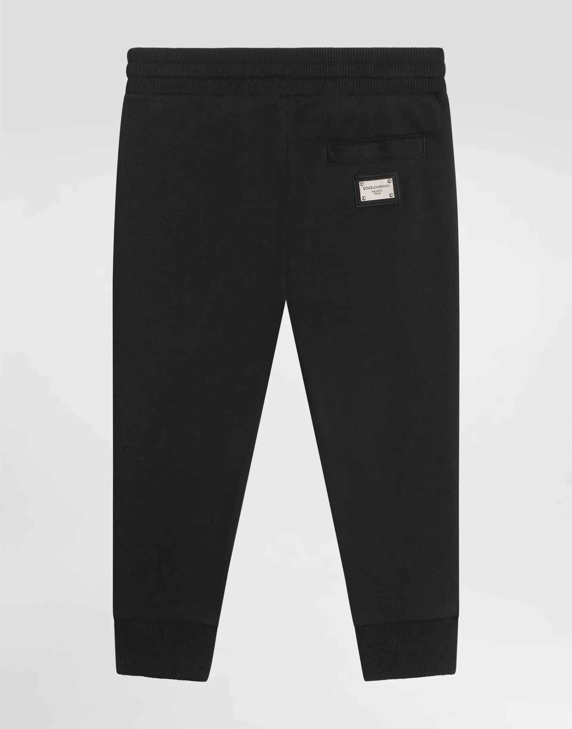 Dolce & Gabbana Kids Дитячі флісові штани з табличкою логотипу DG - 3