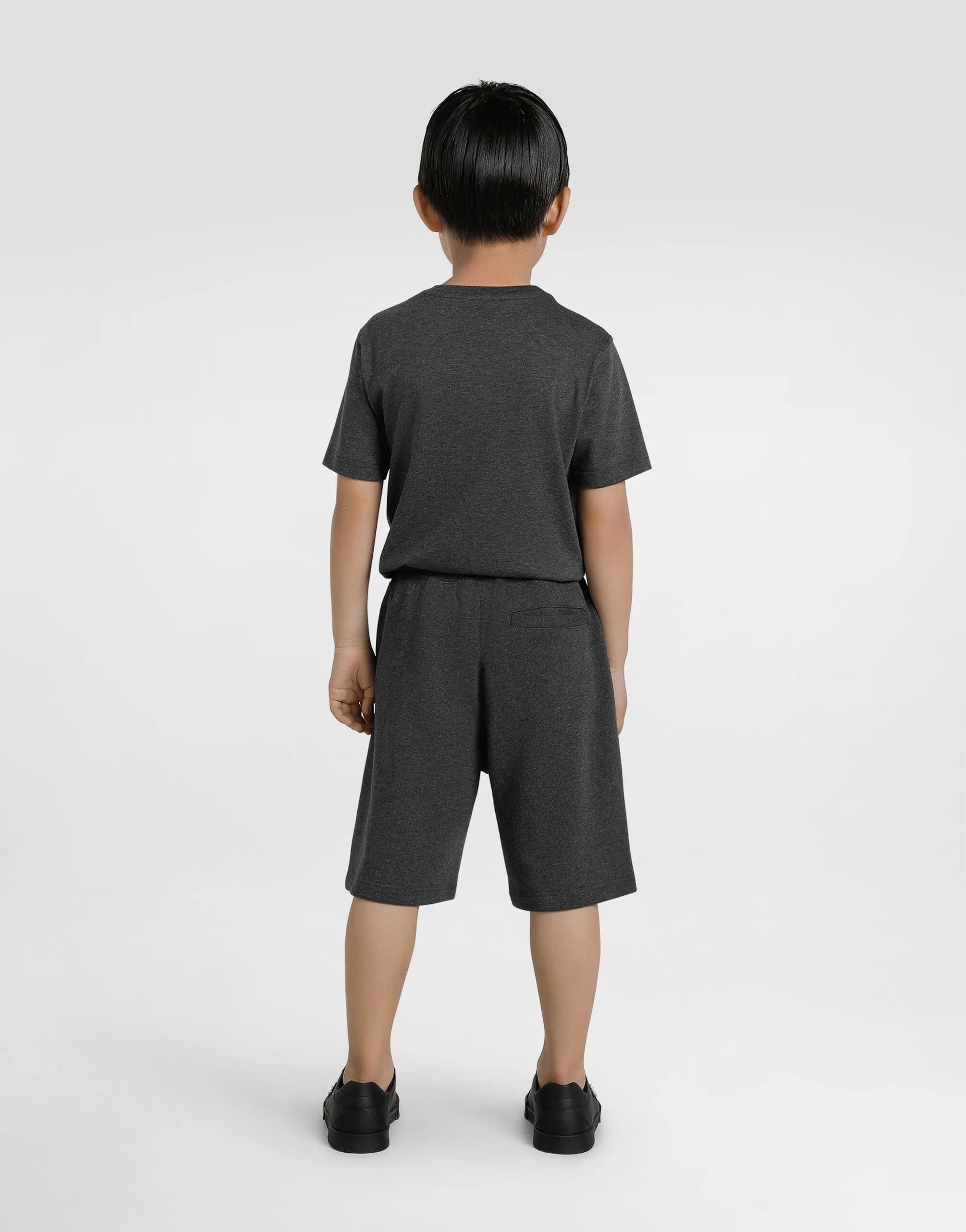 Dolce & Gabbana Kids dziecięce szorty sportowe z naszywką DG - 3