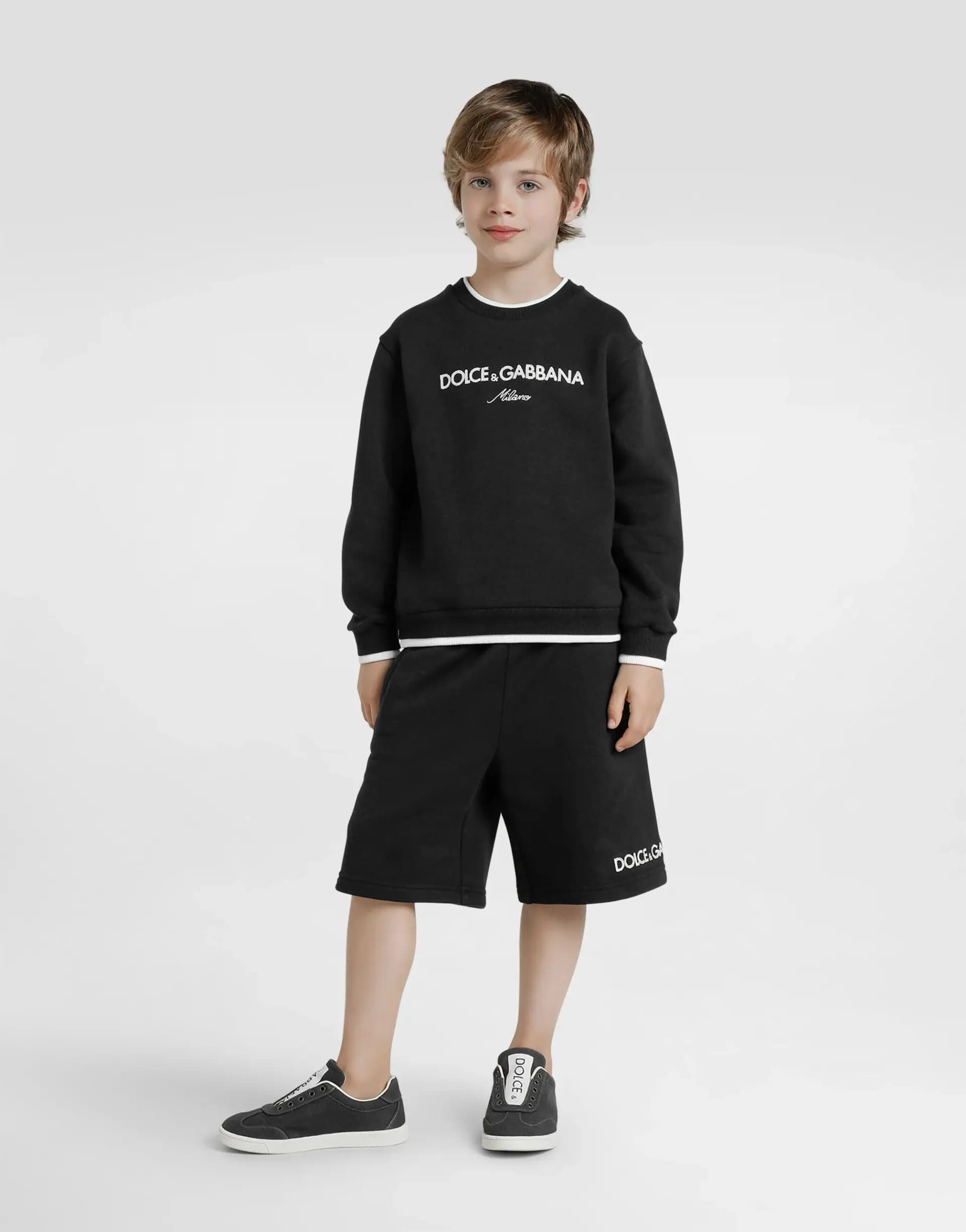 Dolce & Gabbana Kids Дитячі спортивні флісові шорти з вишивкою DG - 2