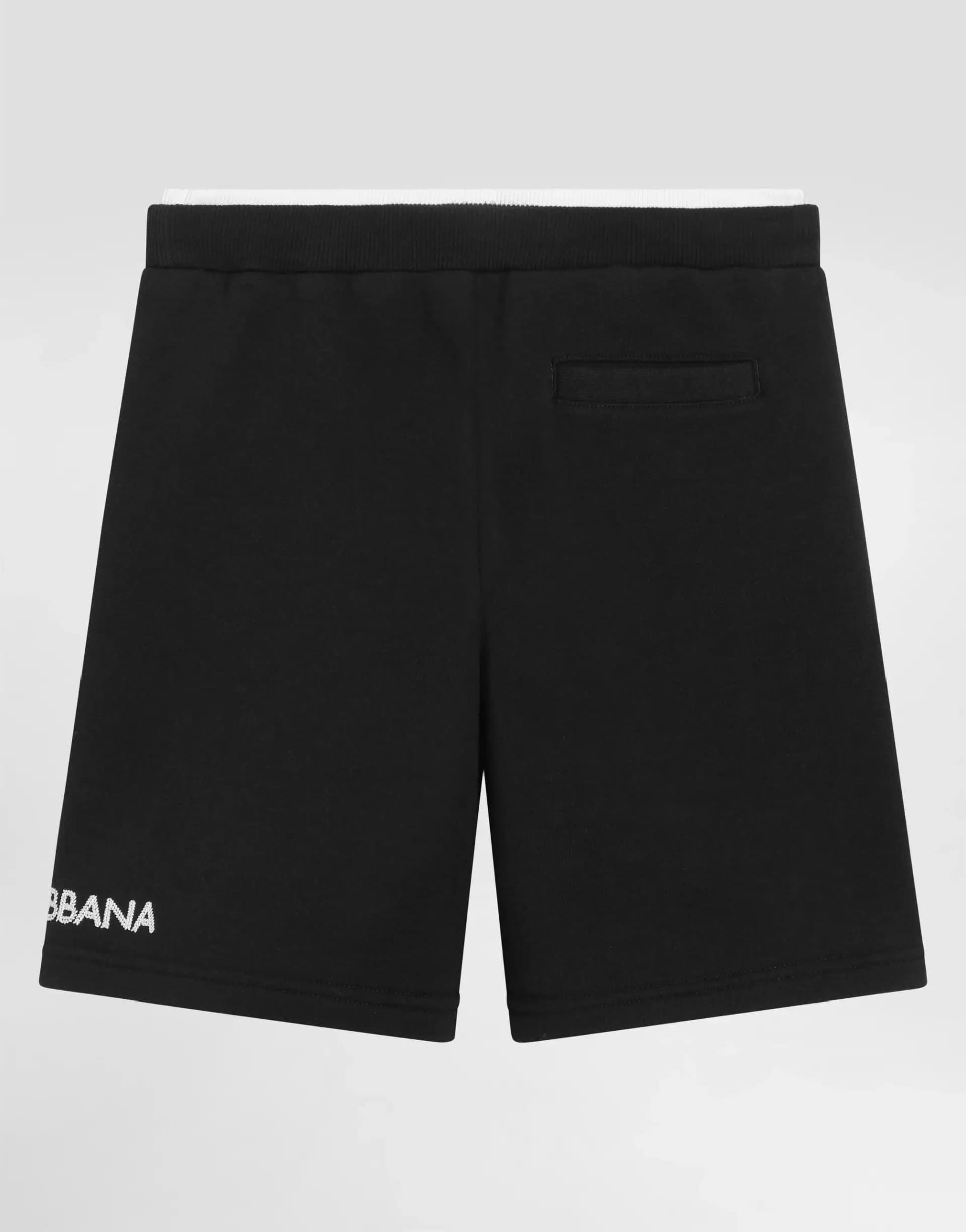 Dolce & Gabbana Kids Дитячі спортивні флісові шорти з вишивкою DG - 3