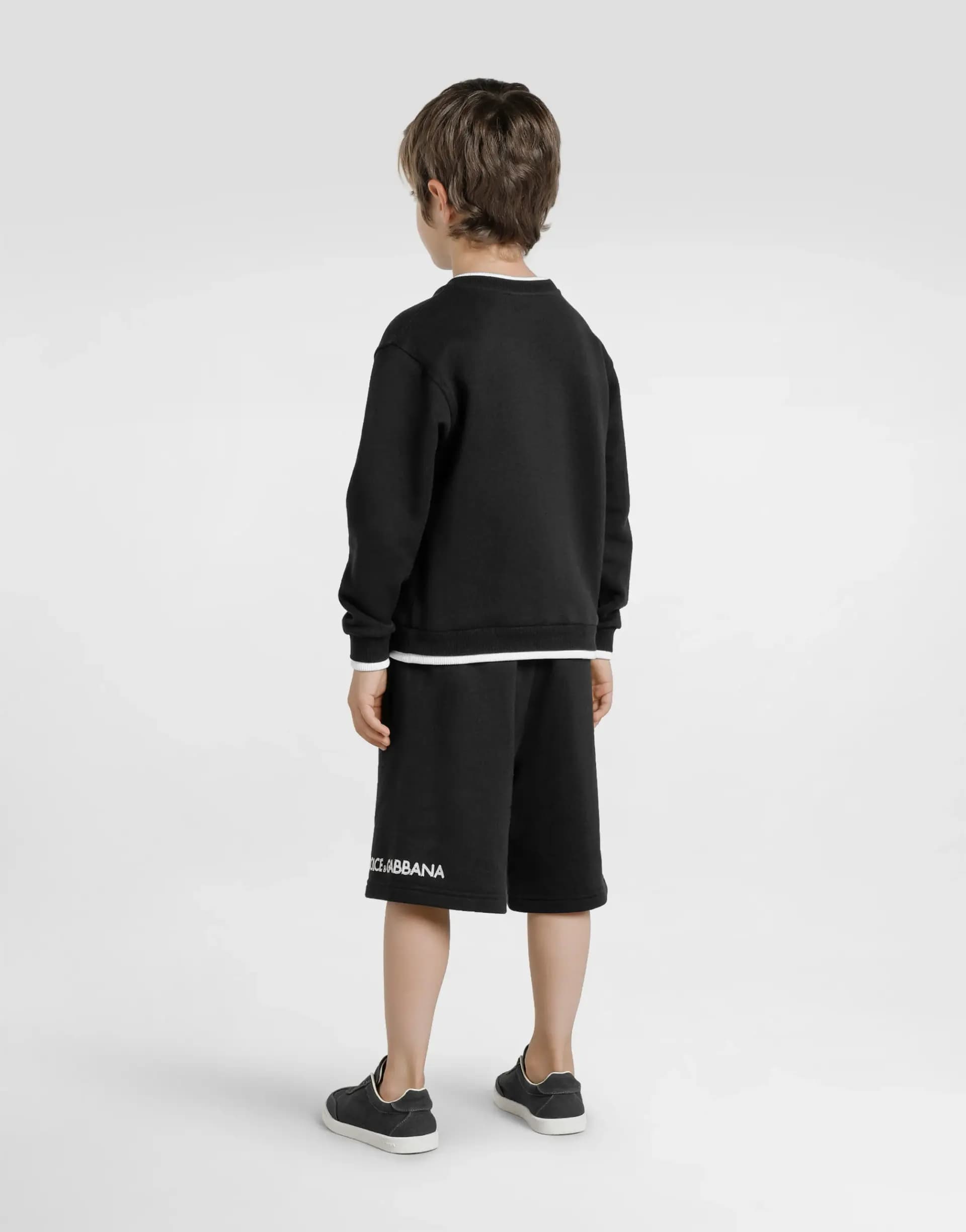 Dolce & Gabbana Kids Дитячі спортивні флісові шорти з вишивкою DG - 4