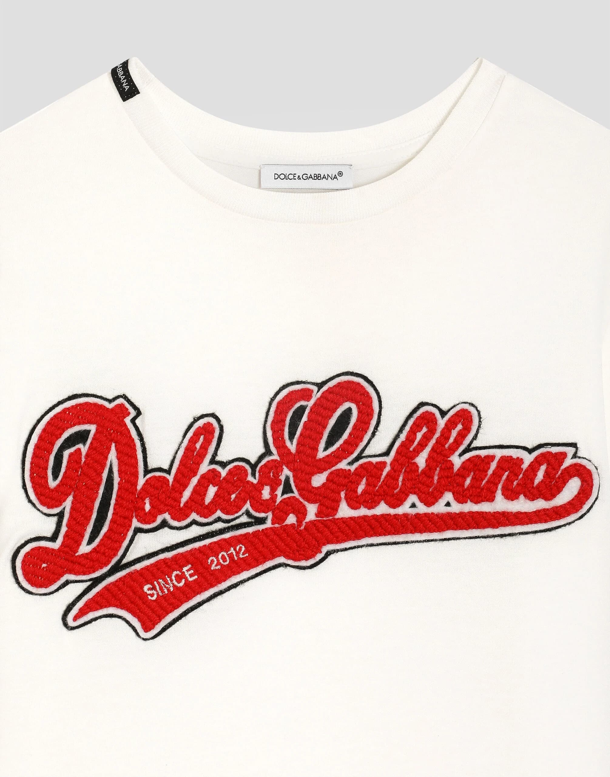 Бавовняна футболка Dolce & Gabbana Kids з нашивкою Dolce&Gabbana - 3