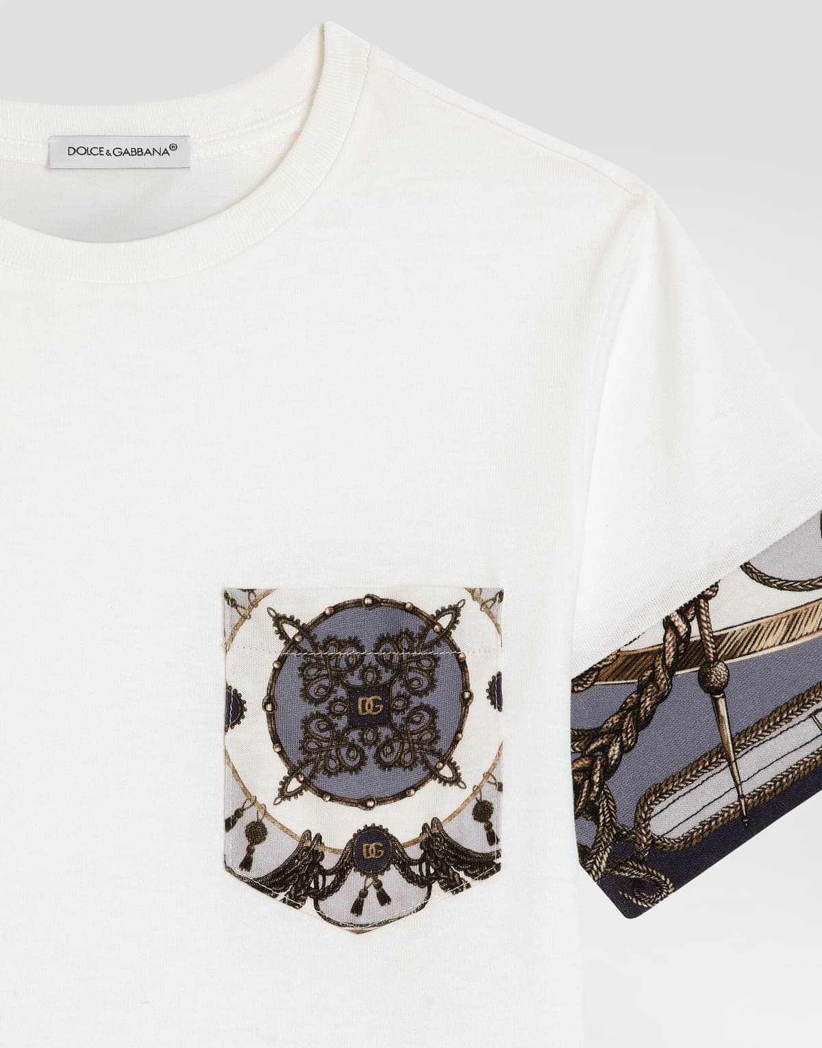 Bawełniany T-shirt Dolce & Gabbana Kids z nadrukiem graficznym - 3