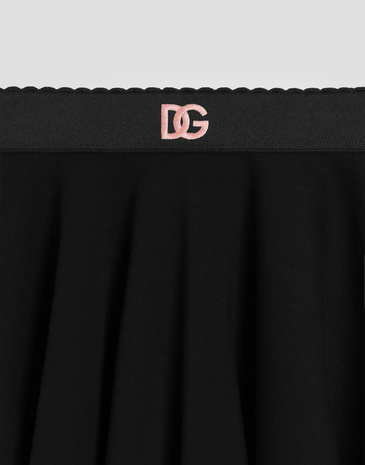 Dolce & Gabbana Kids Спідниця бавовняна з логотипом DG - 6