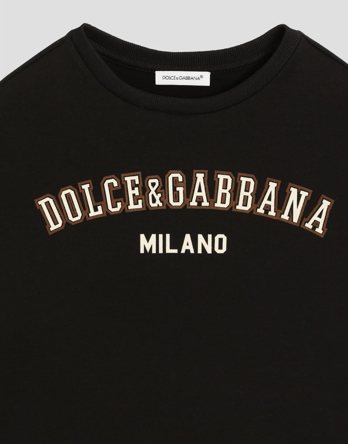 Bawełniana sukienka Dolce & Gabbana Kids z logo DG - 2