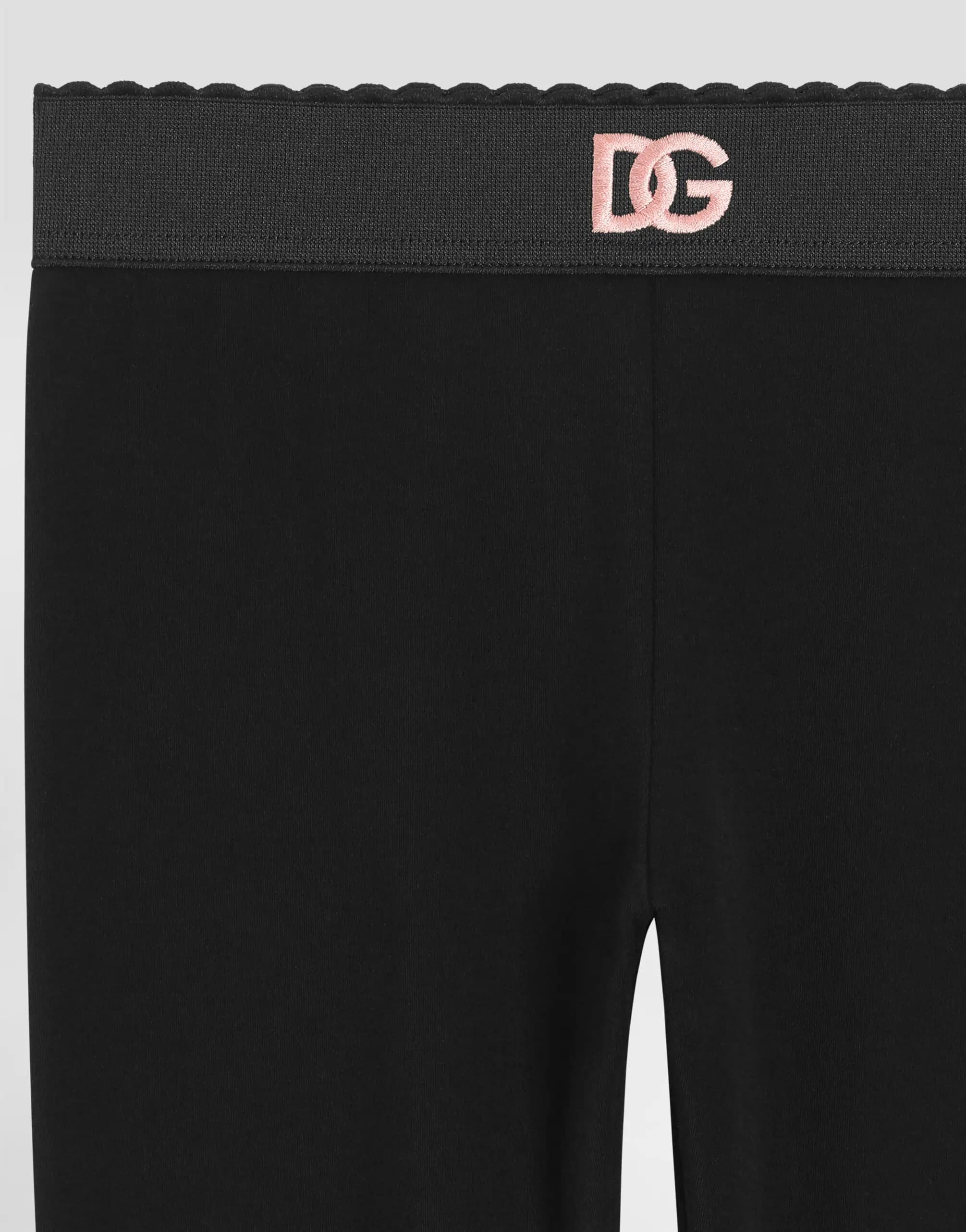 Dolce & Gabbana Kids Легінси з інтерлоку з вишивкою DG - 3