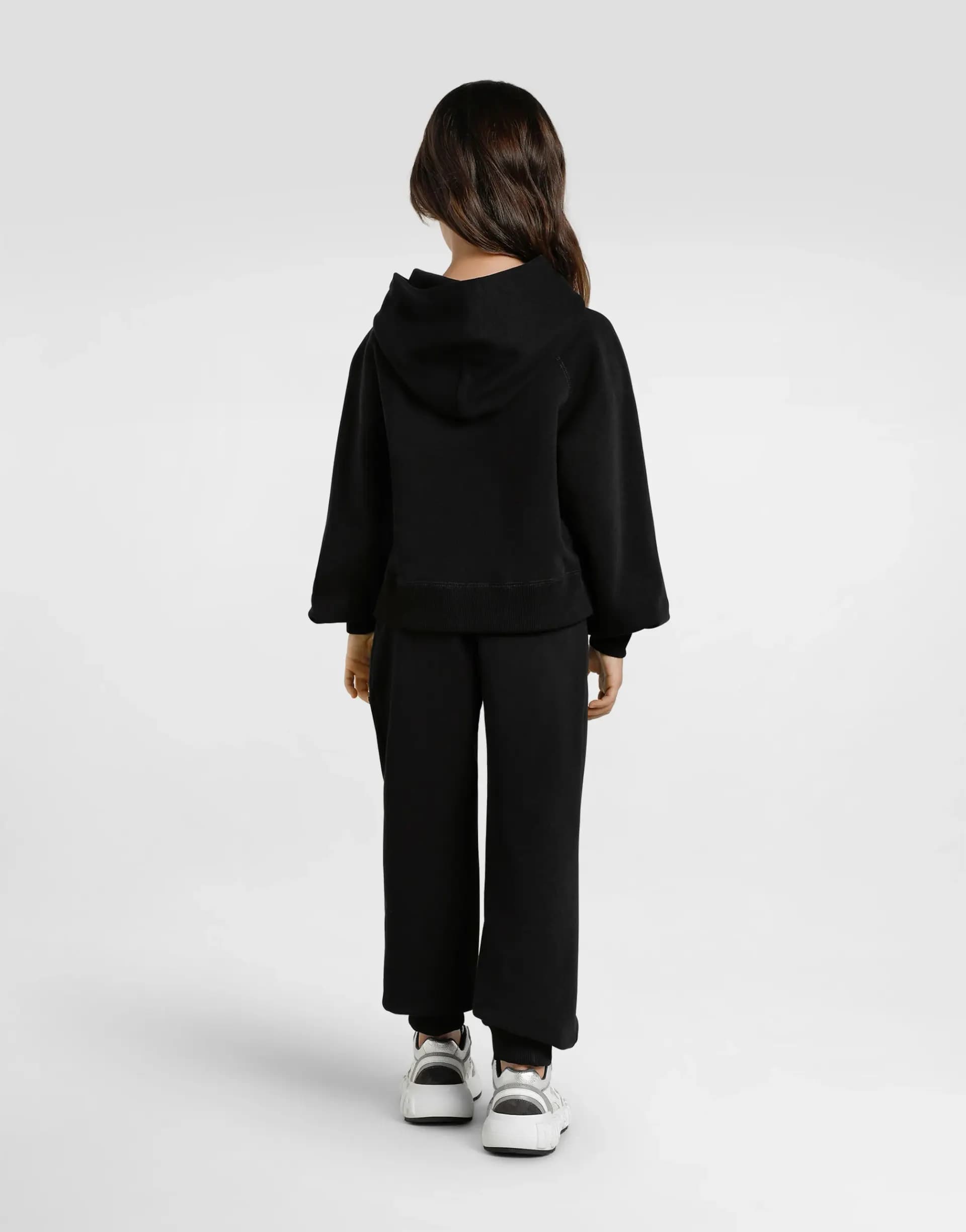 Dolce & Gabbana Kids Дитячі оверсайз спортивні штани з логотипом DG та стразами - 4