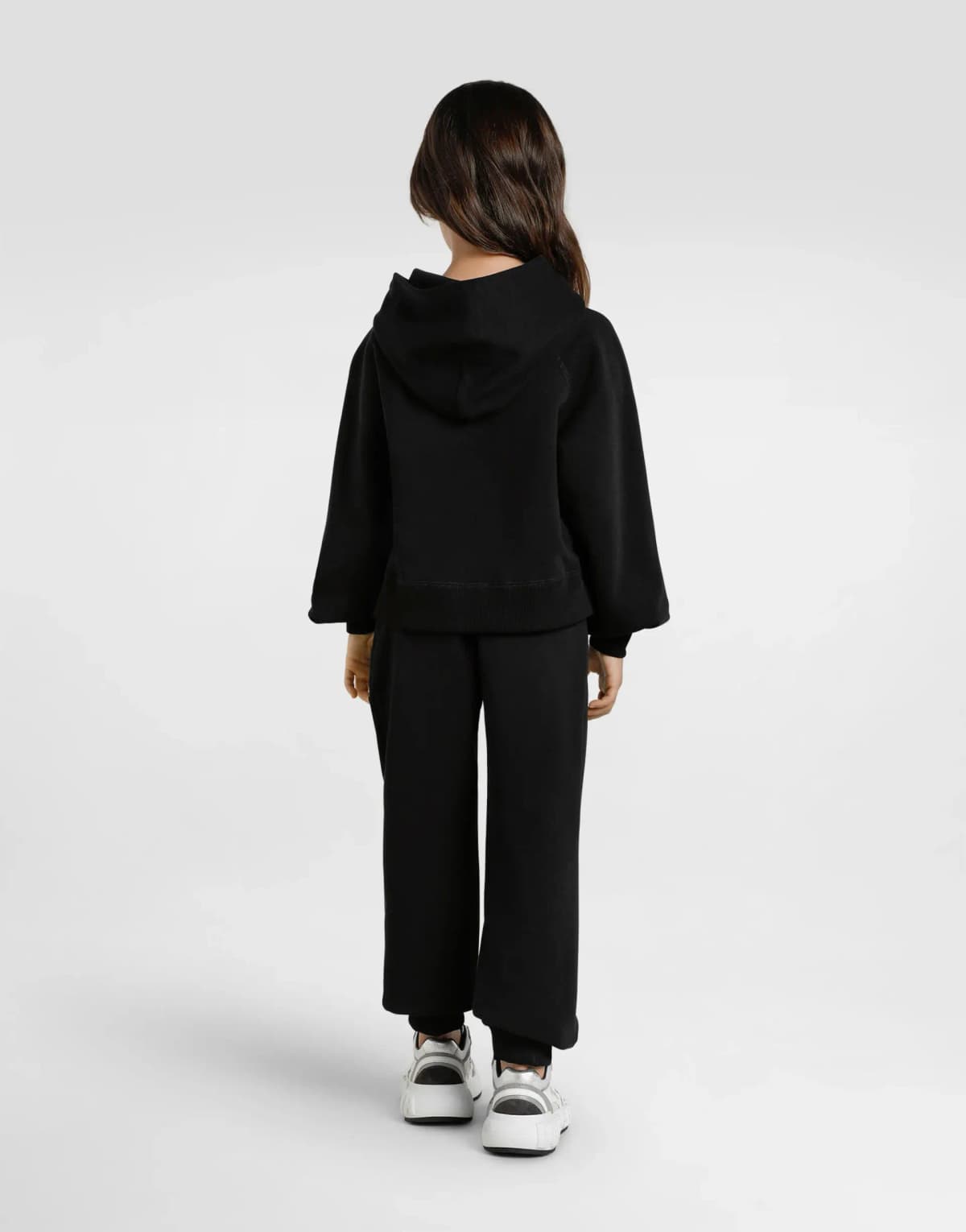 Dolce & Gabbana Kids дитяча оверсайз толстовка з капюшоном із логотипом DG та стразами - 4