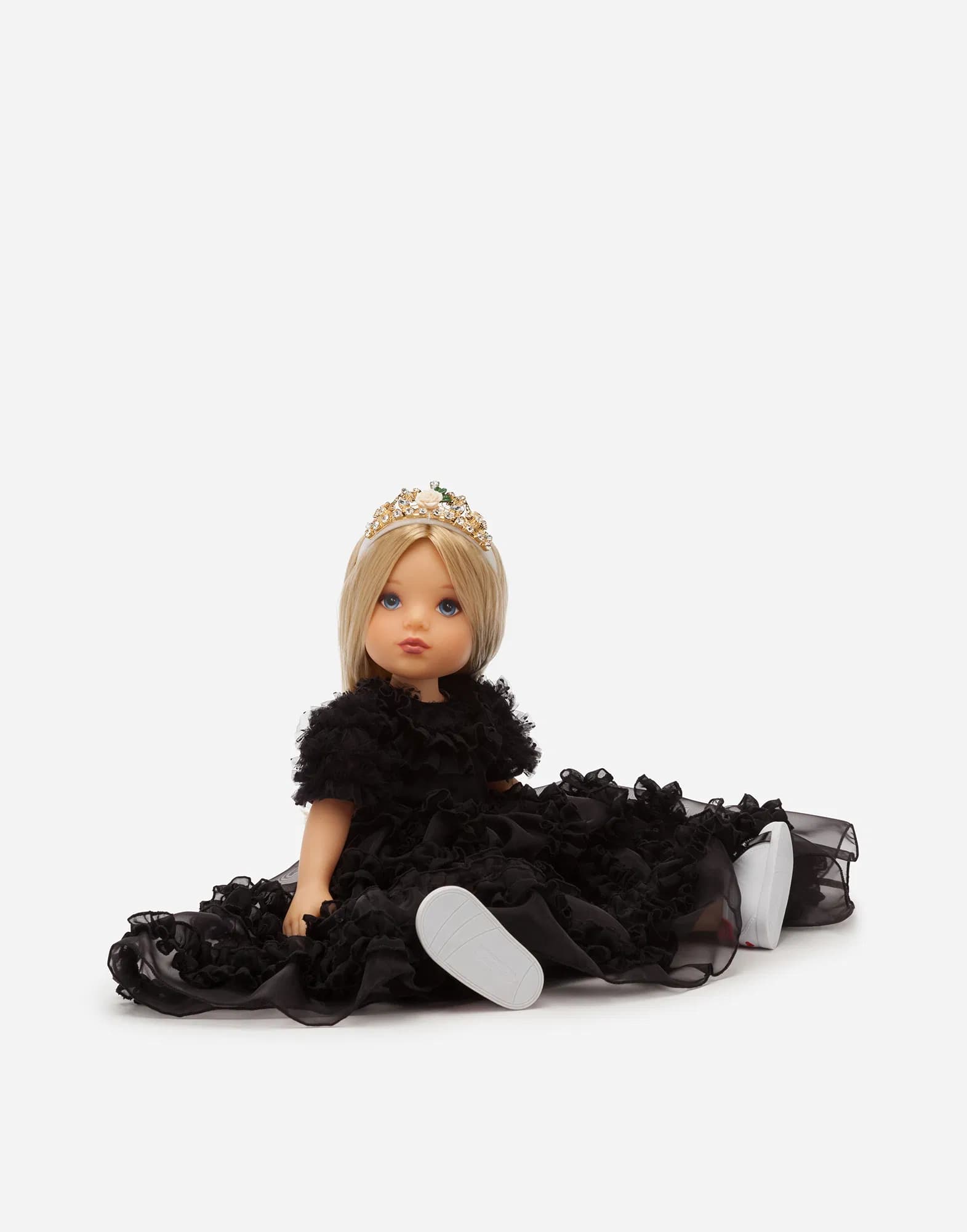 Лялька Dolce&Gabbana Kids у сукні з органзи - 4