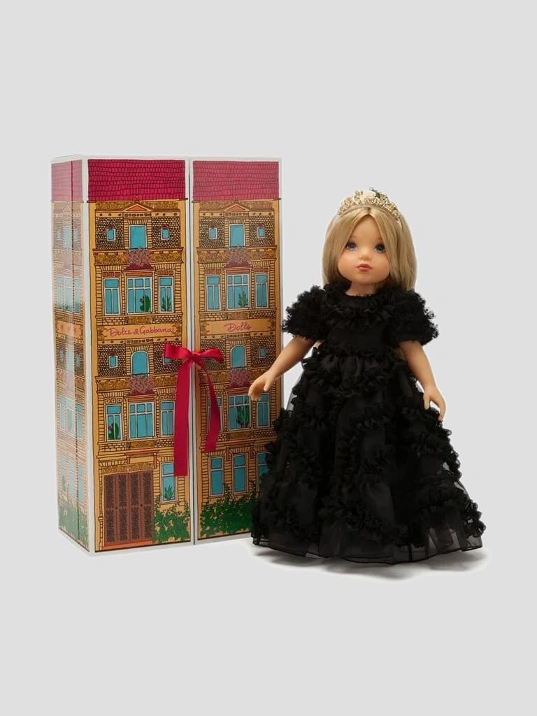Лялька Dolce&Gabbana Kids у сукні з органзи - 5