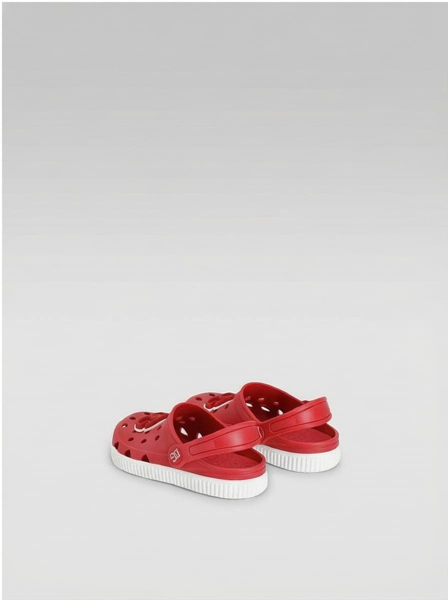 Dolce & Gabbana Kids Perforowane gumowe chodaki z logo DG - 3