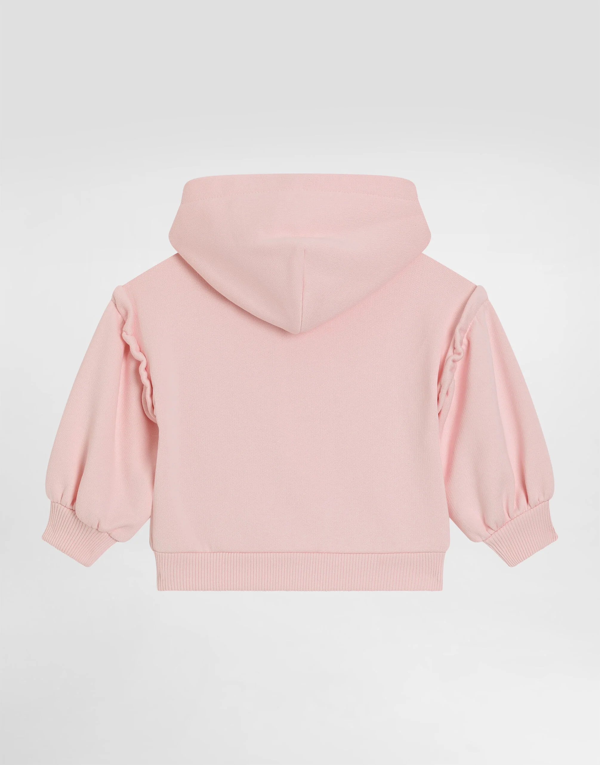 Dolce & Gabbana Kids dziecięca bluza z kapturem z nadrukiem leoparda i kokardką