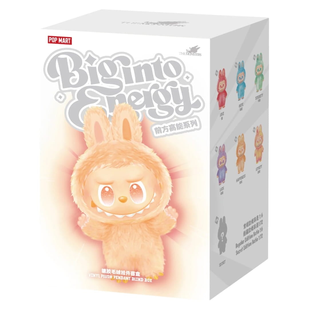 POP MART The Monsters Big into Energy Series Vinyl Plush Pendant – Brelok Niespodzianka Labubu