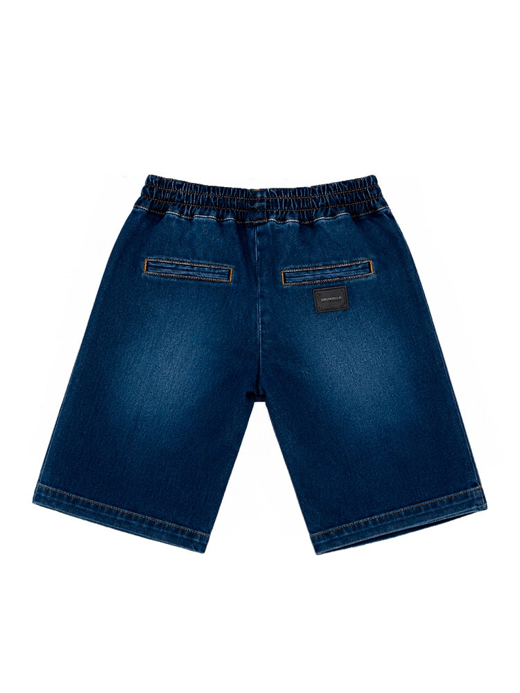 Dolce & Gabbana Kids Drawstring Denim Shorts 