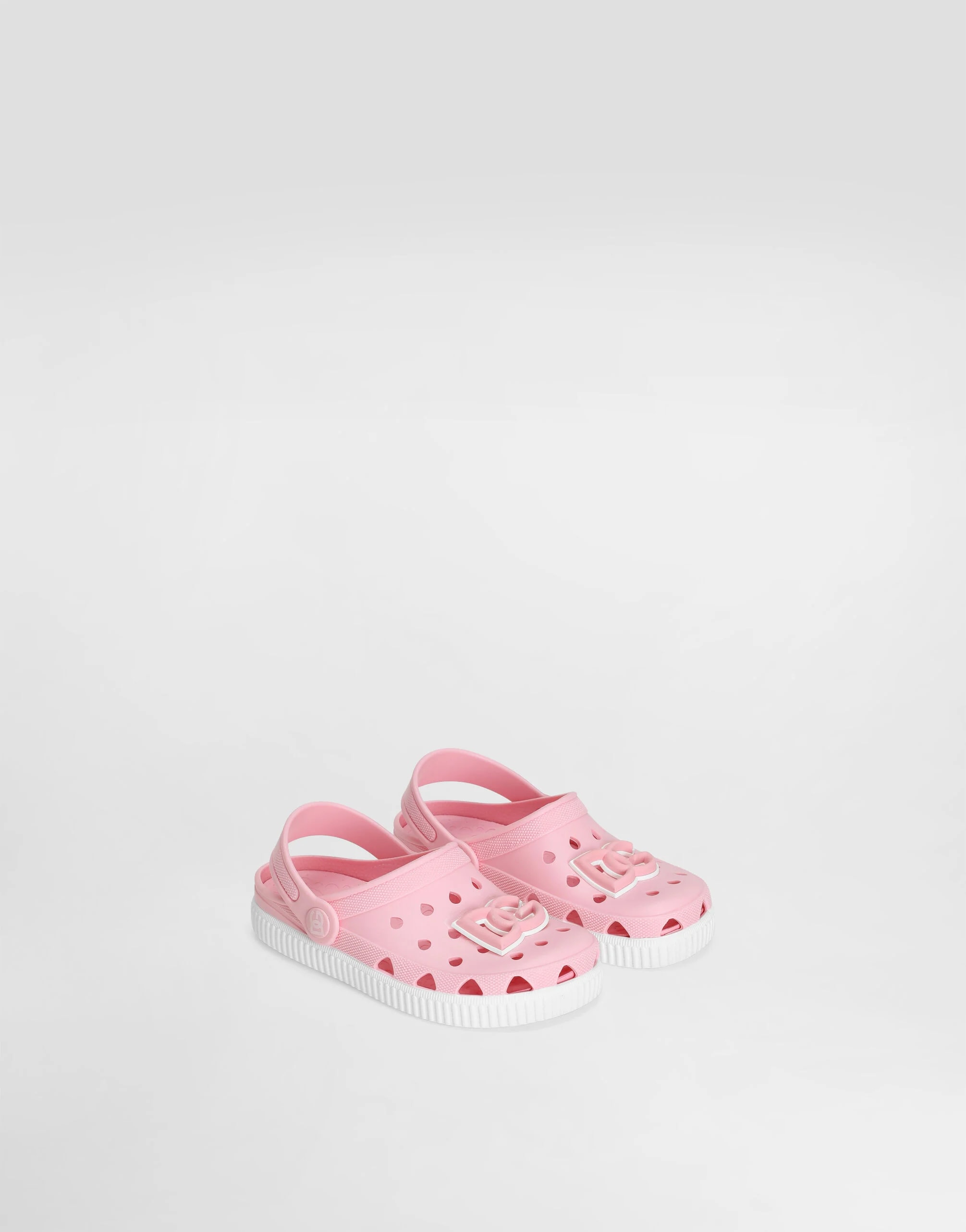 Gumowe buty typu slip-on Dolce & Gabbana Kids z logo DG