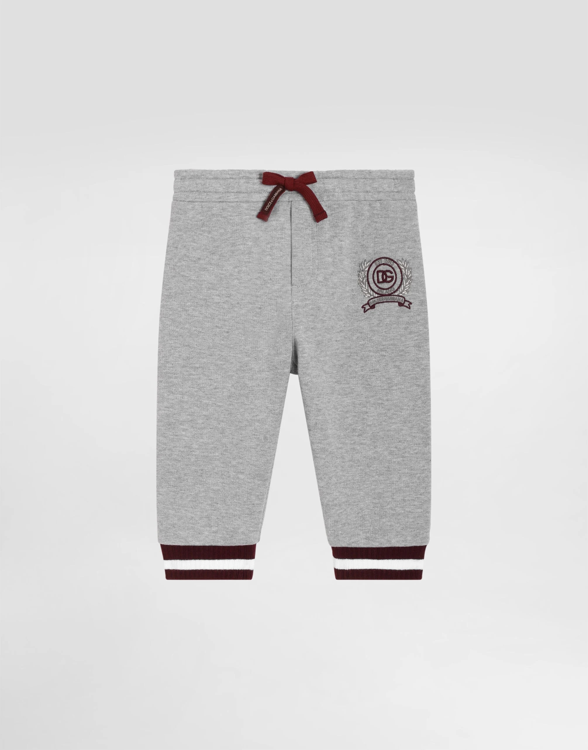 Spodnie dresowe Dolce & Gabbana Kids ze sznurkiem i logo