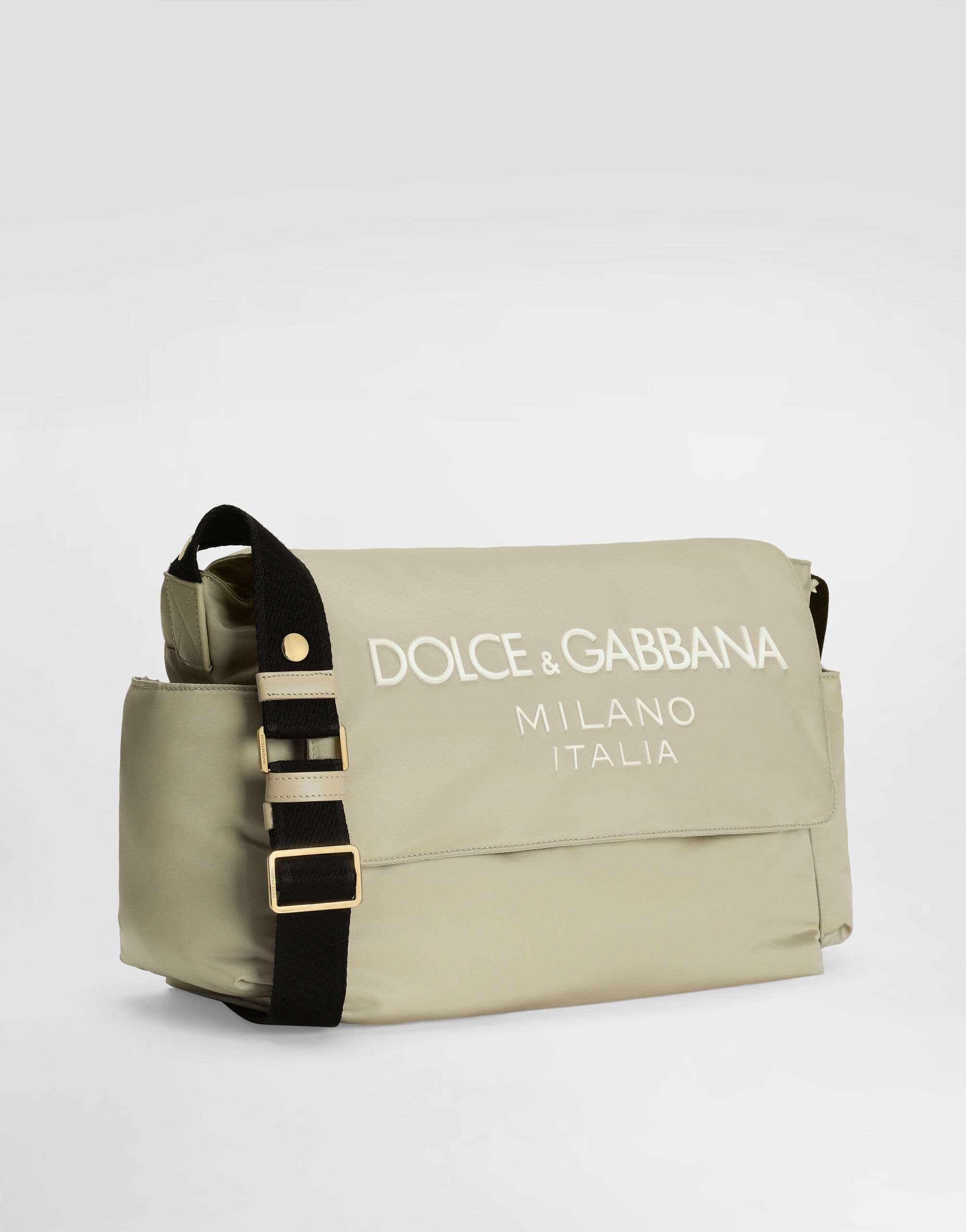 Dolce & Gabbana Kids Нейлонова сумка з килимком для пеленання та гумованим логотипом Dolce&Gabbana