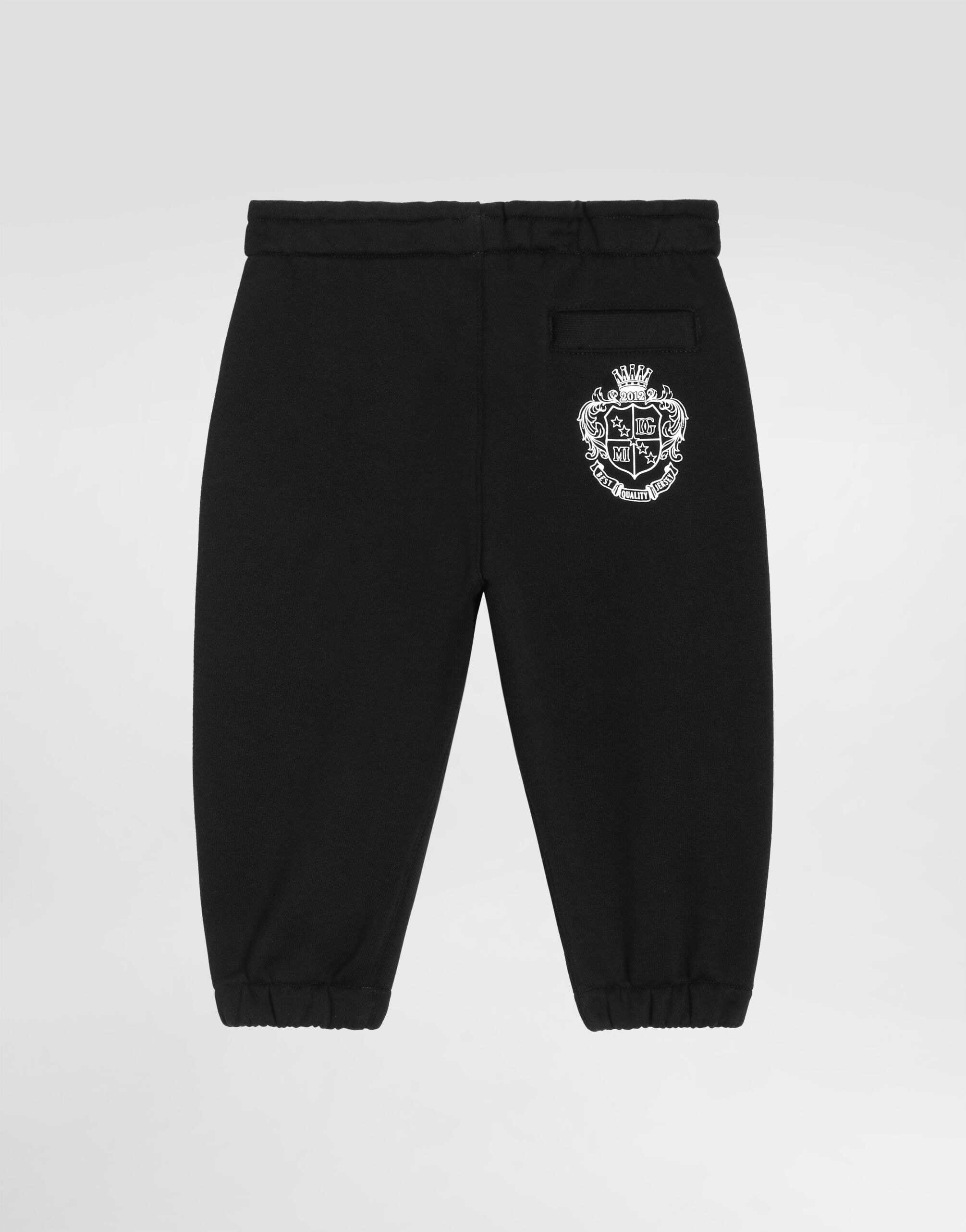 Bawełniane spodnie dresowe Dolce & Gabbana Kids z logo DG