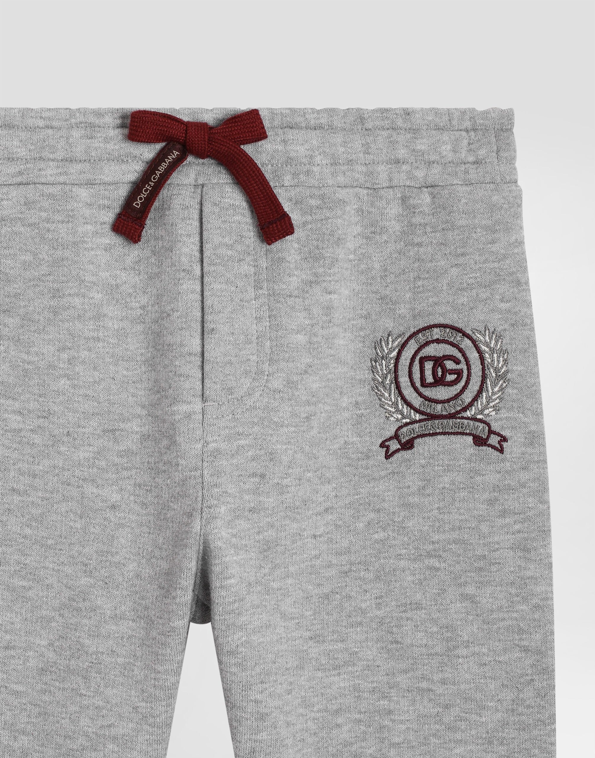 Spodnie dresowe Dolce & Gabbana Kids ze sznurkiem i logo