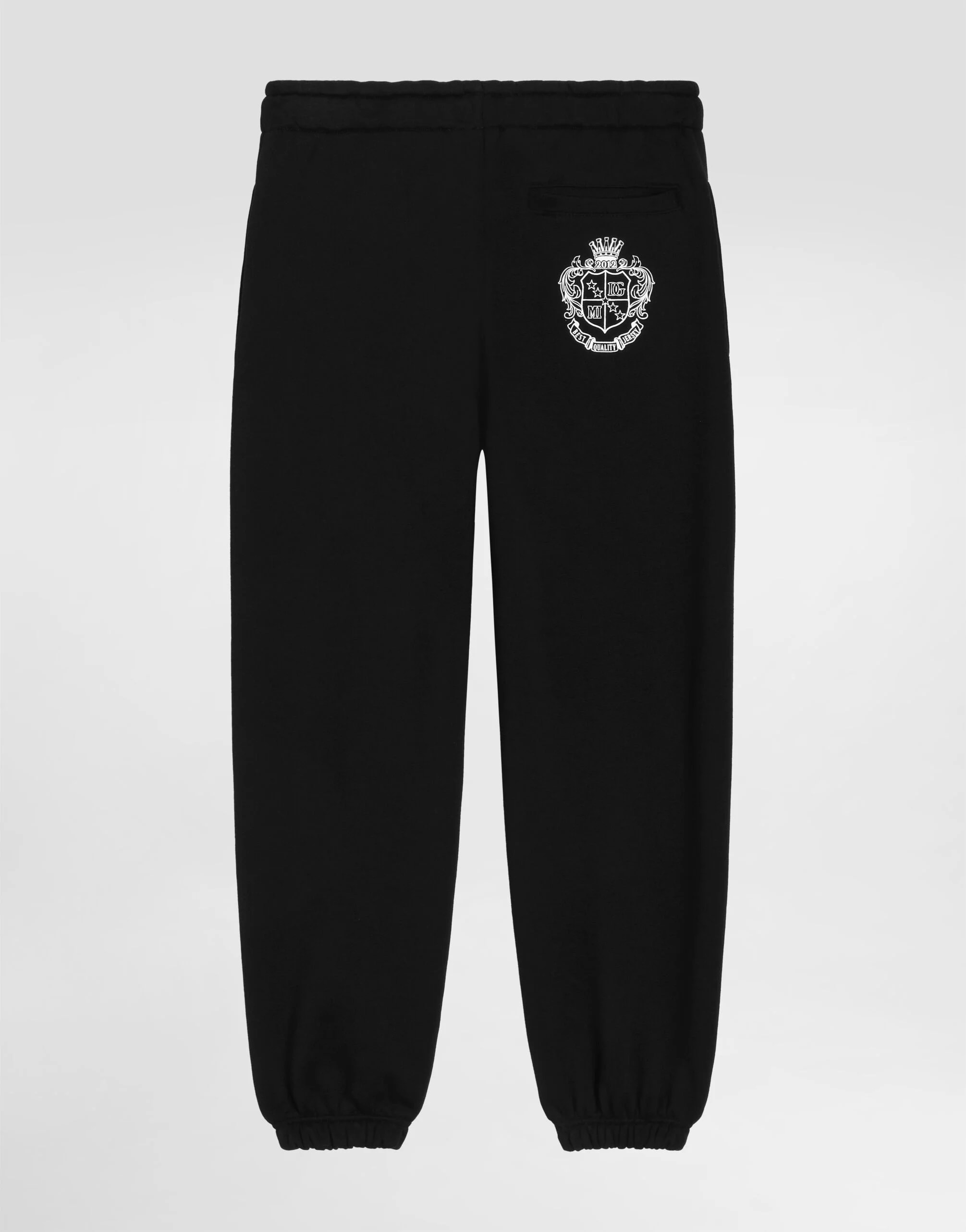 Bawełniane spodnie dresowe Dolce & Gabbana Kids z logo DG