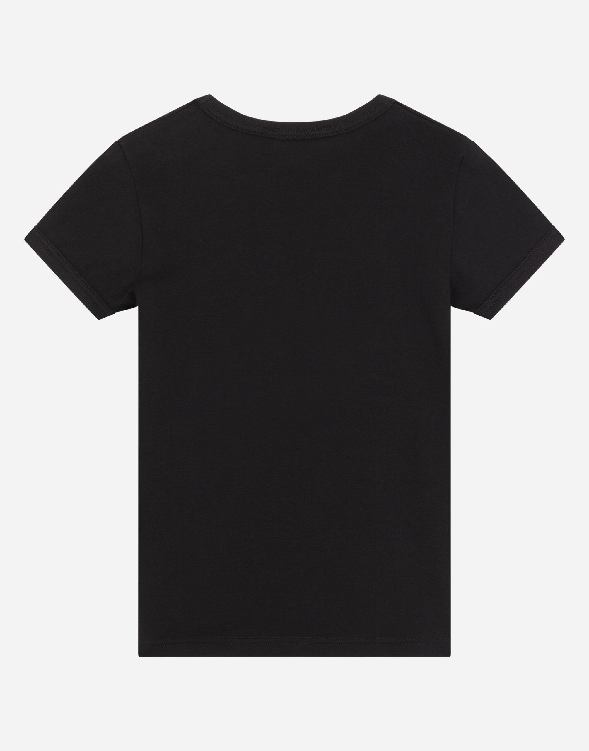 Dolce & Gabbana Kids Dziecięcy 2-pak koszulek z logo na kołnierzu