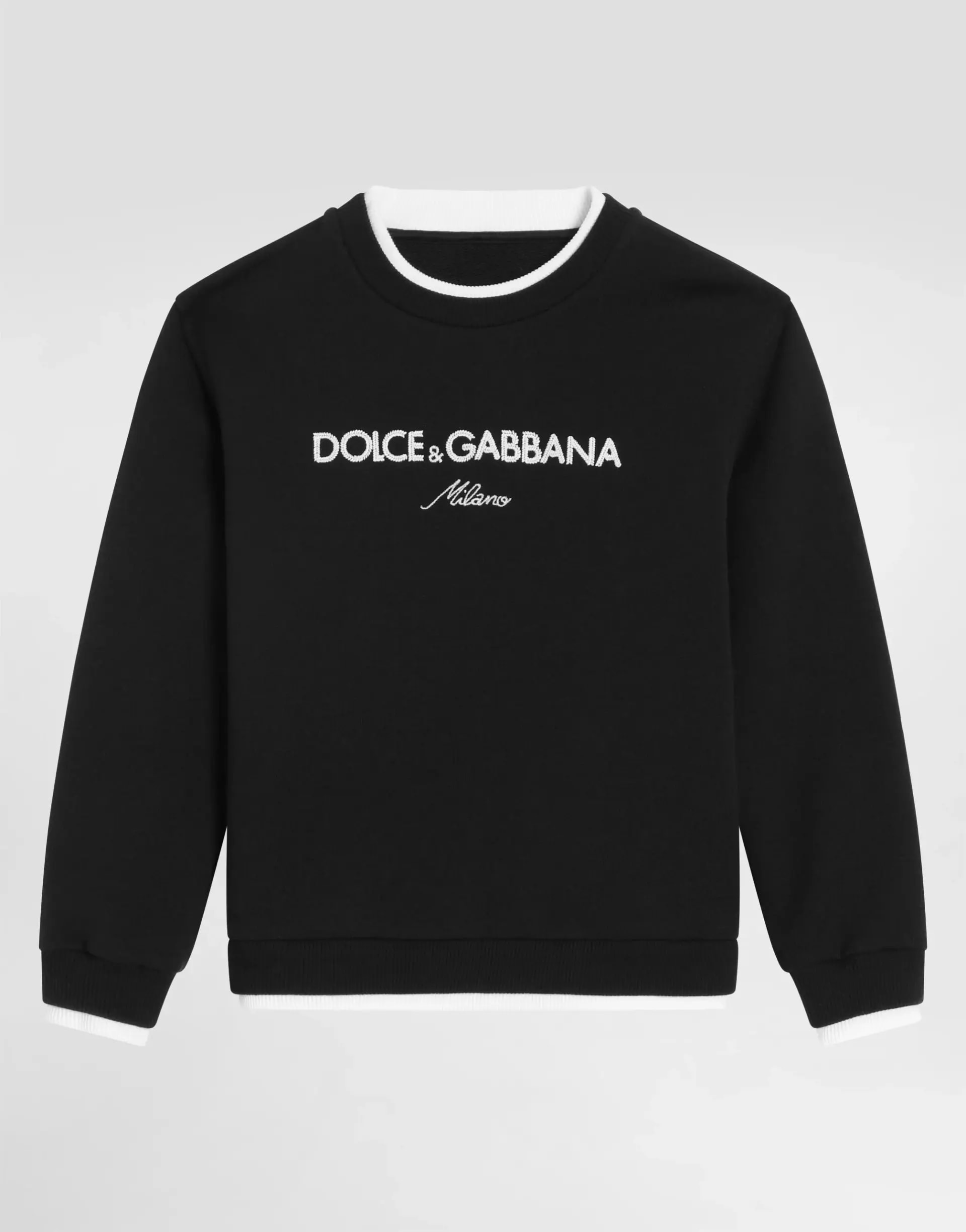 Bluza dziecięca Dolce & Gabbana z haftem DG