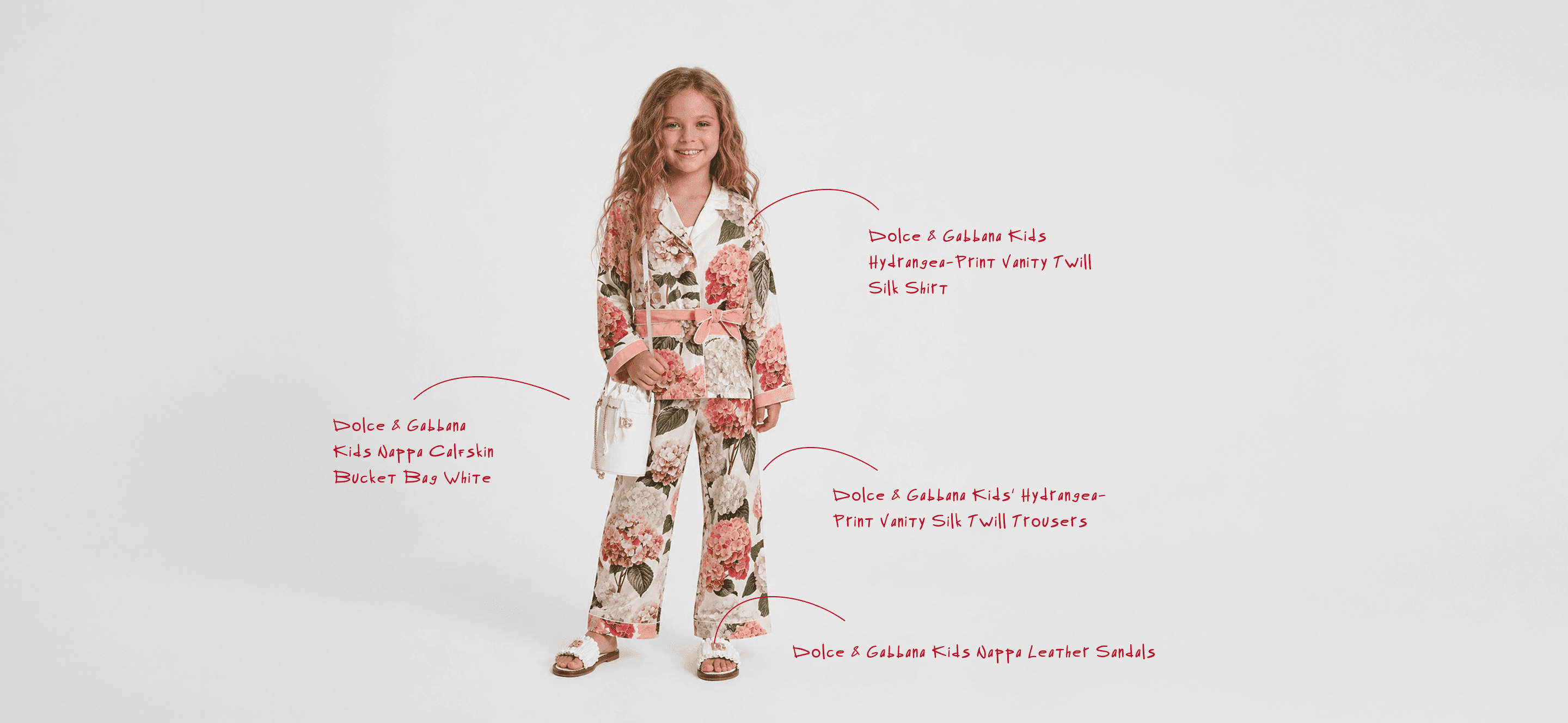 Dolce & Gabbana Kids SS 2026 Lookbook - Floral Garden Party DressLook 10 Years | Leokids