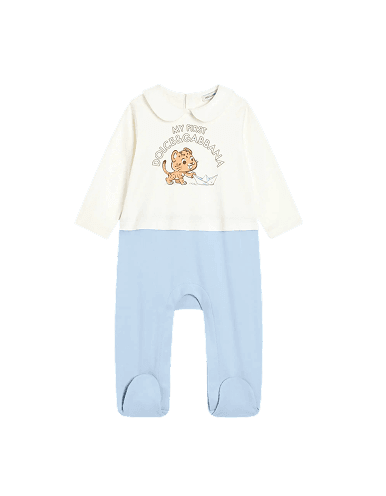 Dolce & Gabbana Kids 3-Piece Interlock Gift Set with Leopard and Boats Print