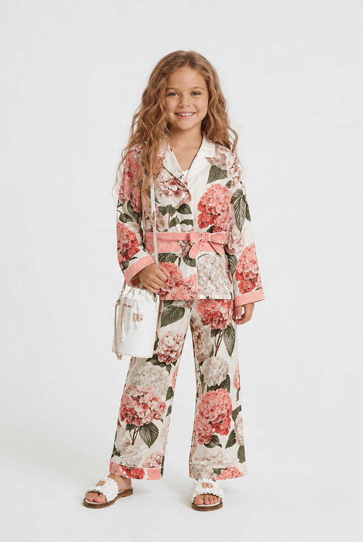 Dolce & Gabbana Kids SS 2026 Lookbook - Floral Garden Party DressLook 10 Years | Leokids