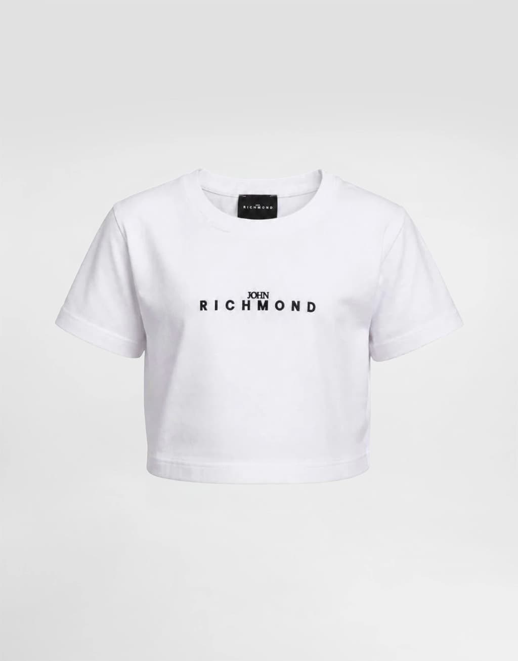John Richmond Junior Dziewczęcy T-shirt crop Dam z logo